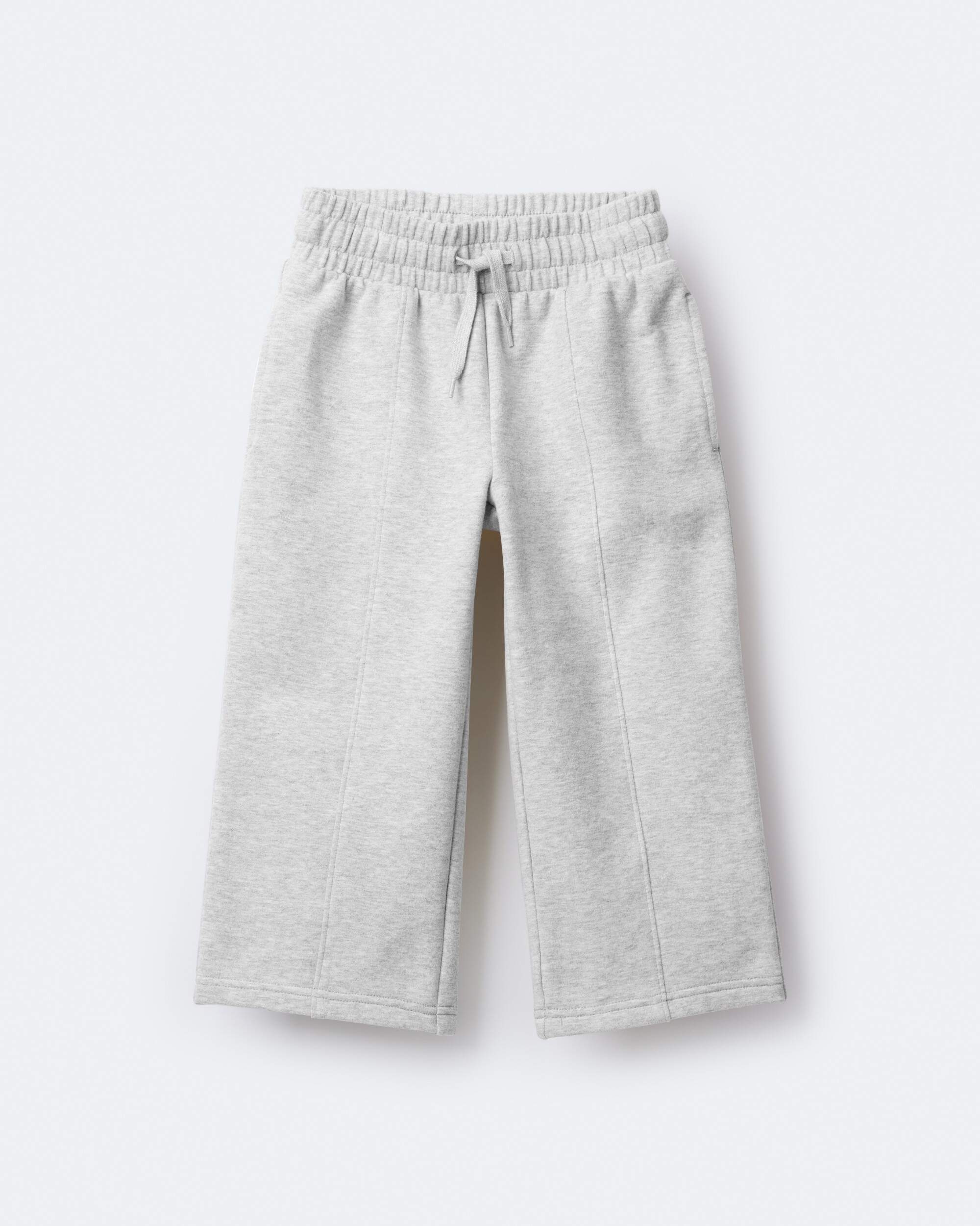 Toddler Girl Linda Wide Leg Pant - Heather Grey