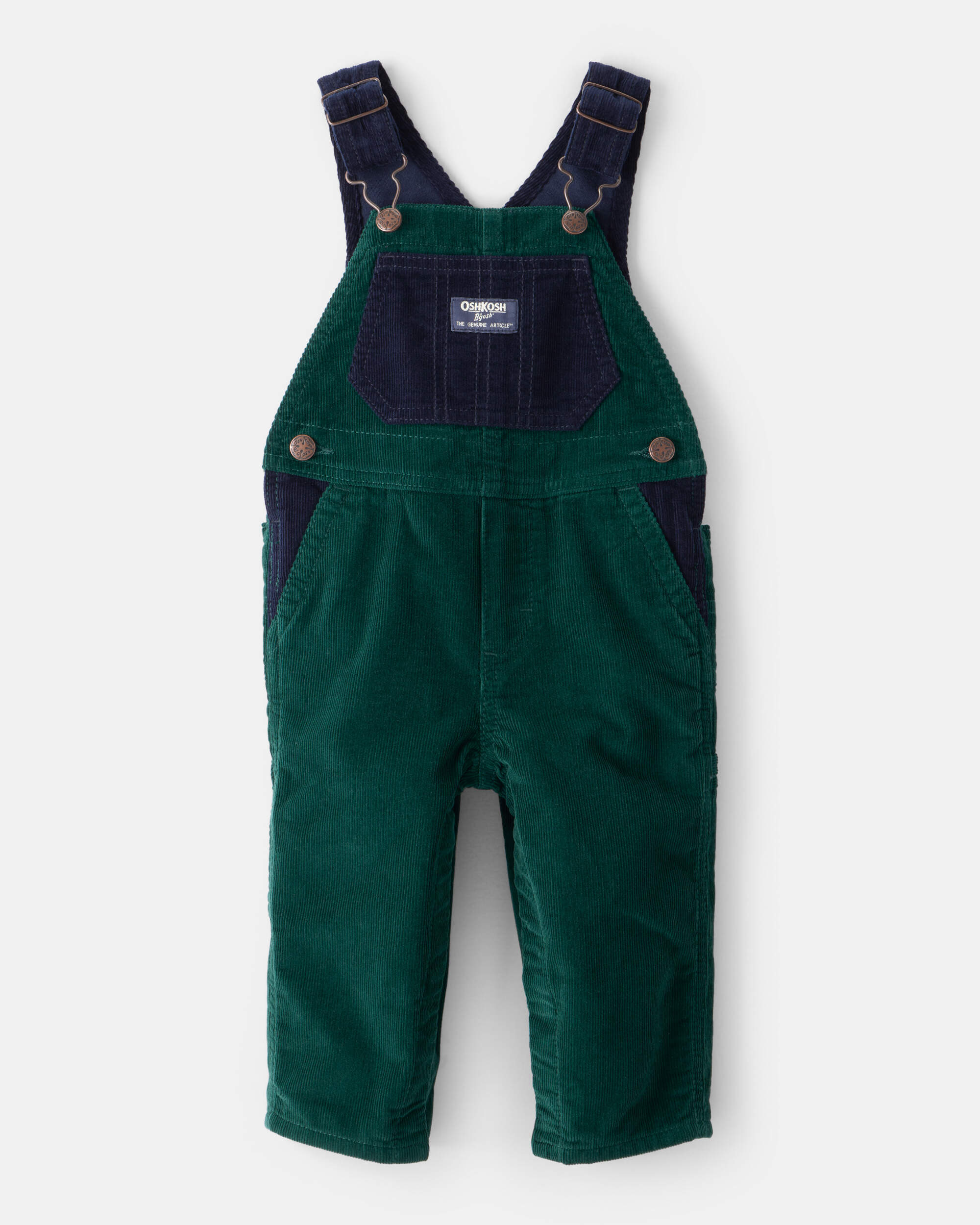 Baby Boy Corduroy Overalls - Green | Carter's Oshkosh Canada