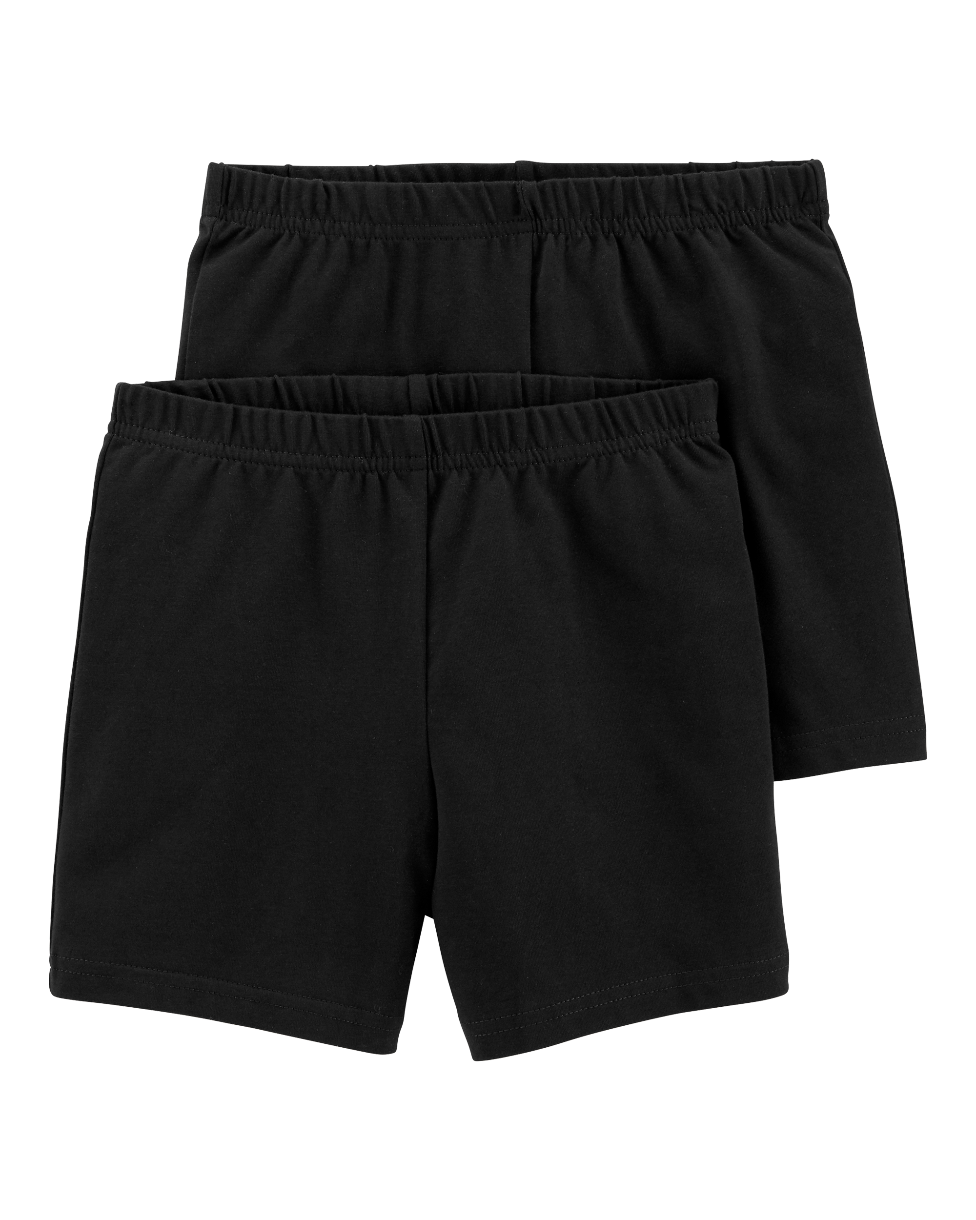 Girls 2-Pack Black Bike Shorts