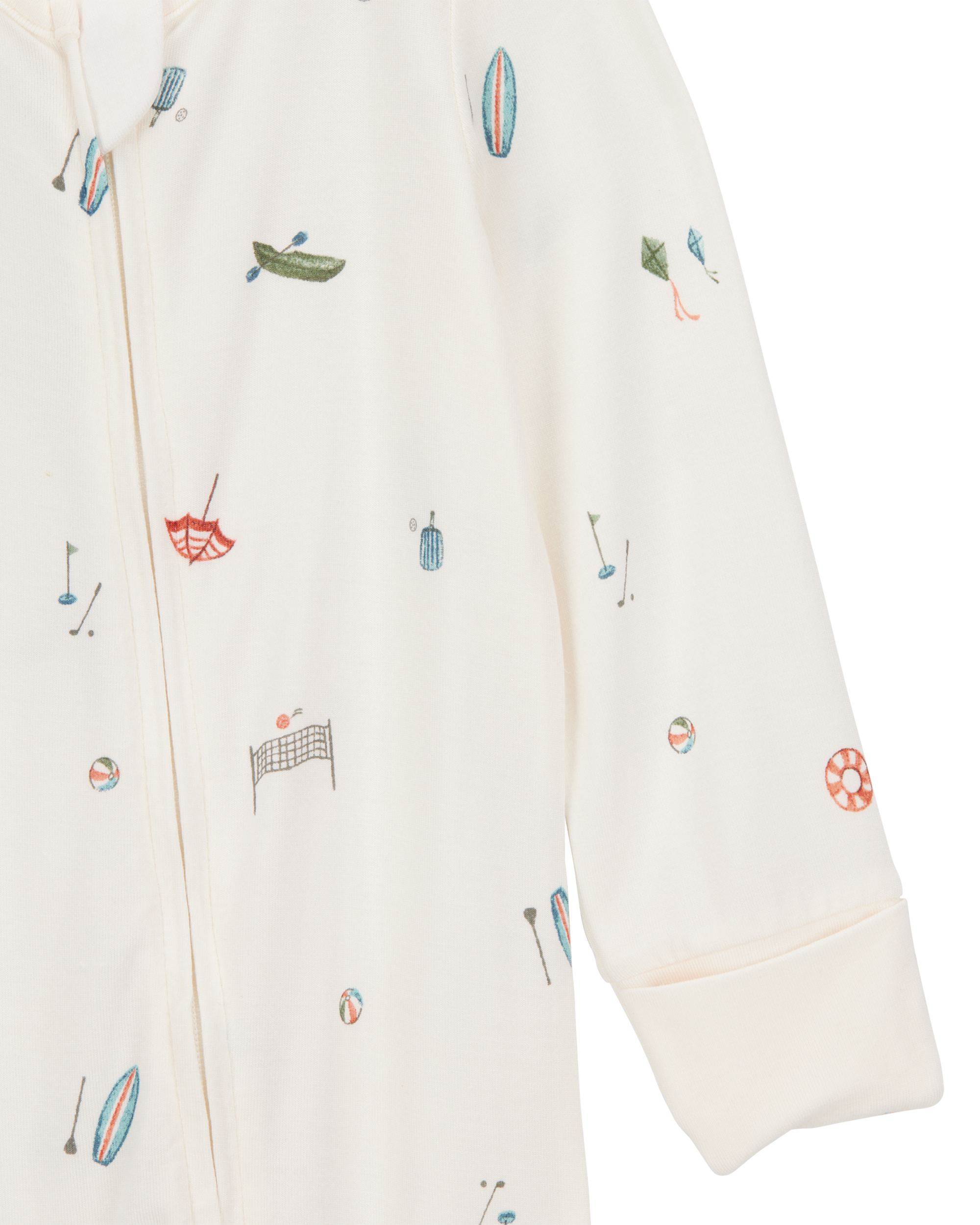 Baby Girl Camp Print Zip-Up PurelySoft Sleeper