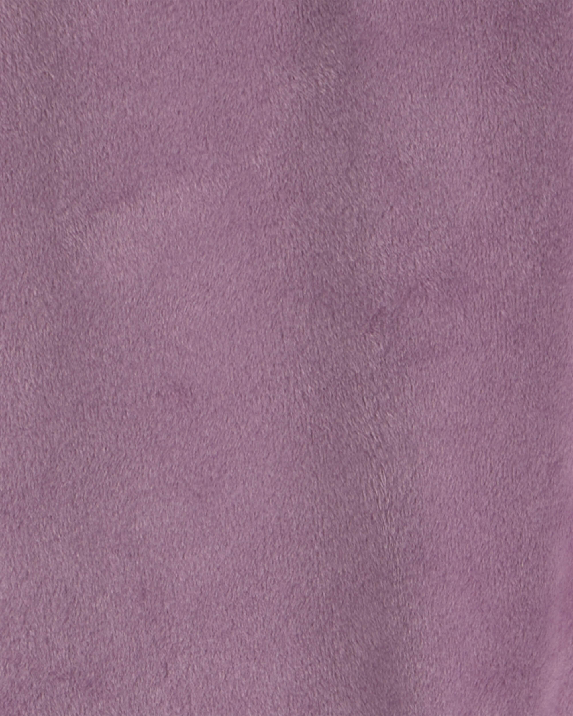 Baby Girl 3-Piece Floral Velvety Layering Set - Purple