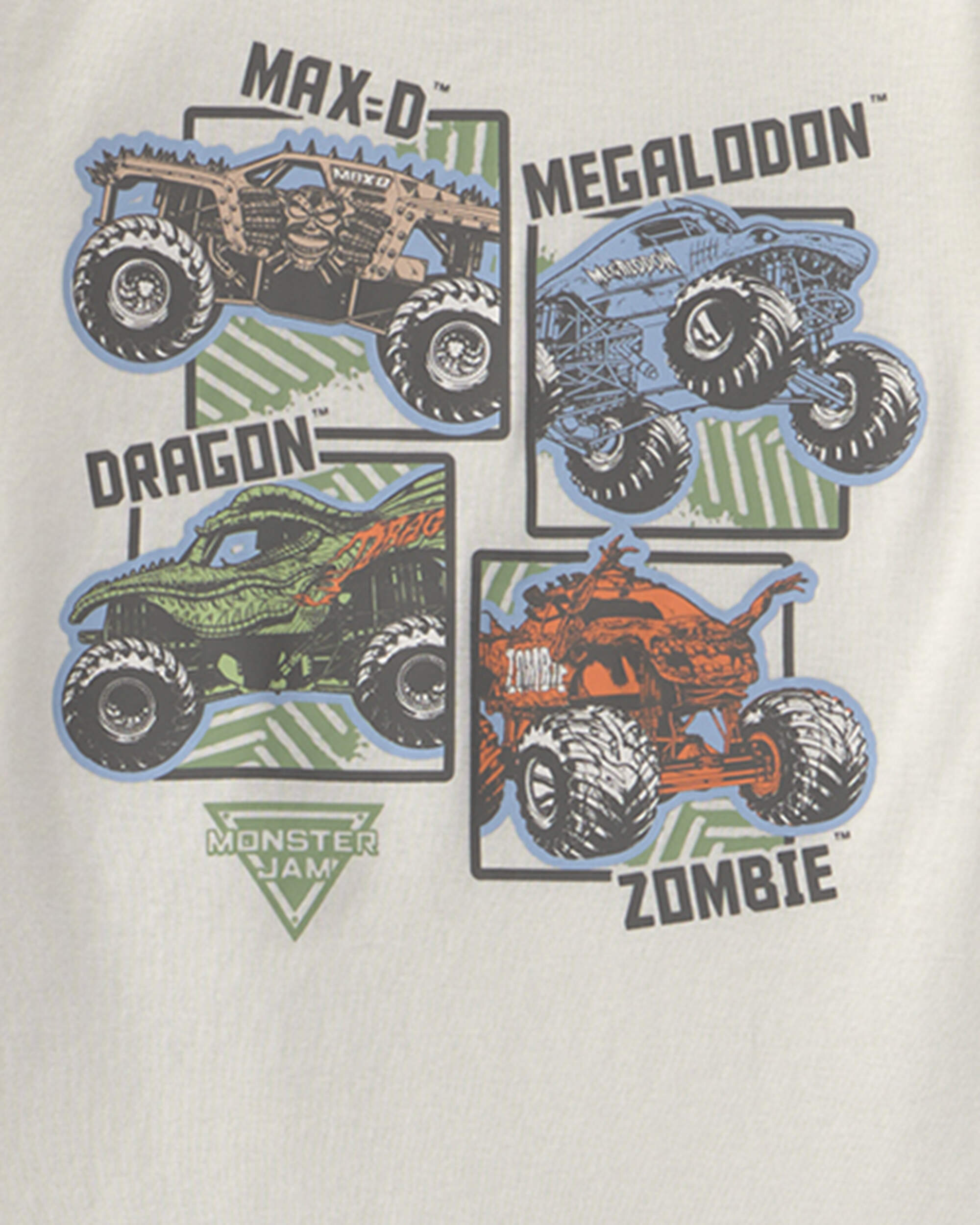 Boys 2-Piece Monster Jam Pajama Set