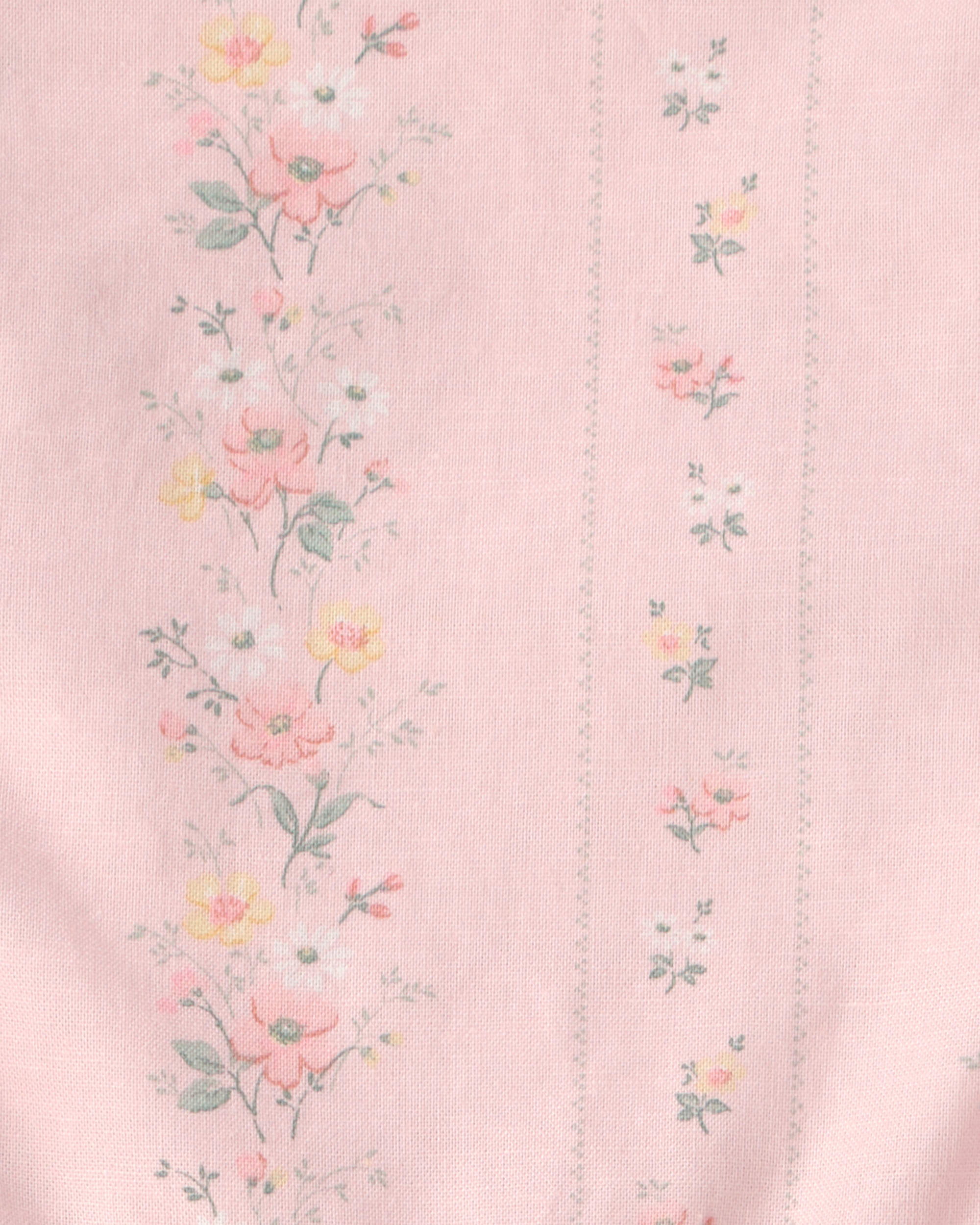 Girls Ruffle Dress Made with Organic Cotton Spring Garden Print