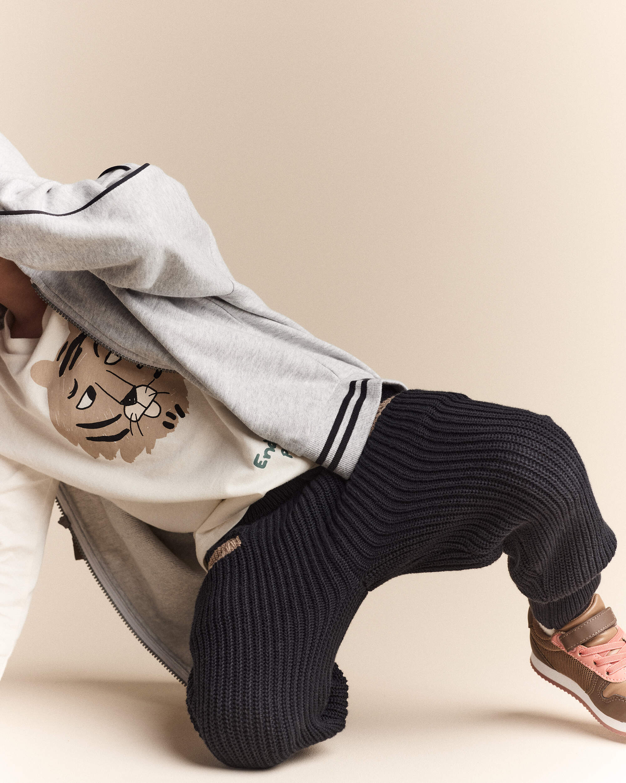 Toddler Sweater Jogger Pant - Black