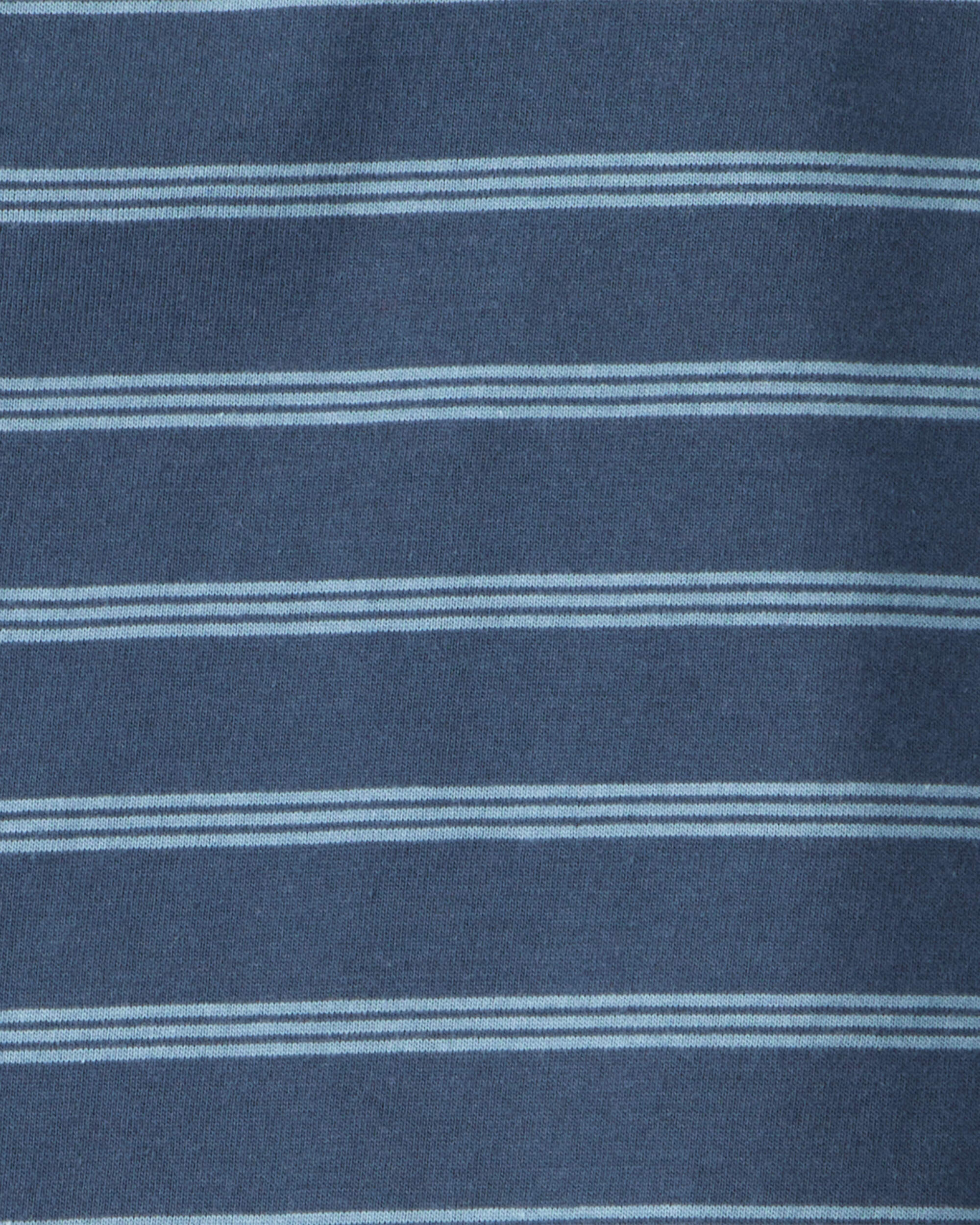 Toddler Boy Striped Long-Sleeve Tee - Navy