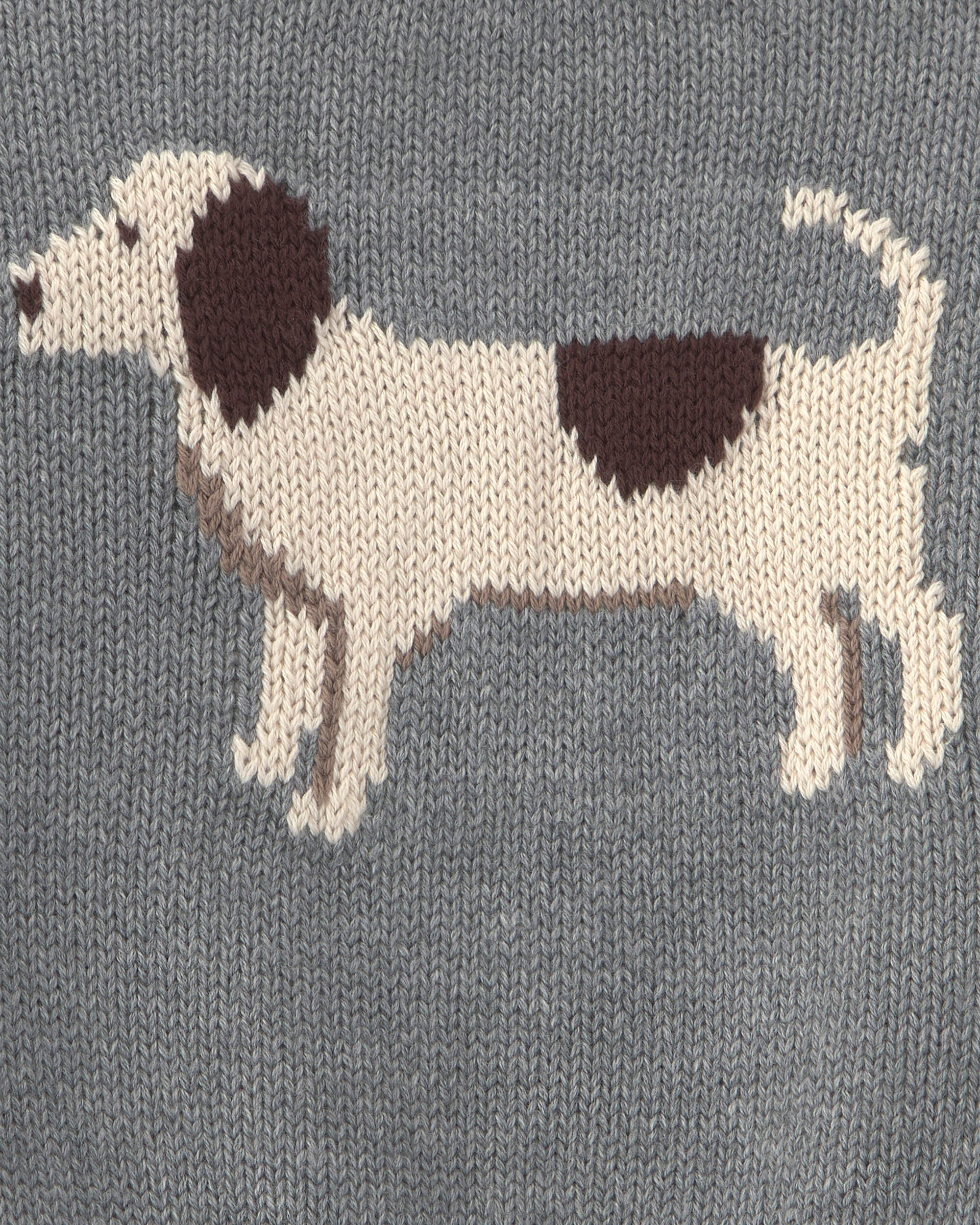 Baby Organic Cotton Dog Sweater Knit Pullover