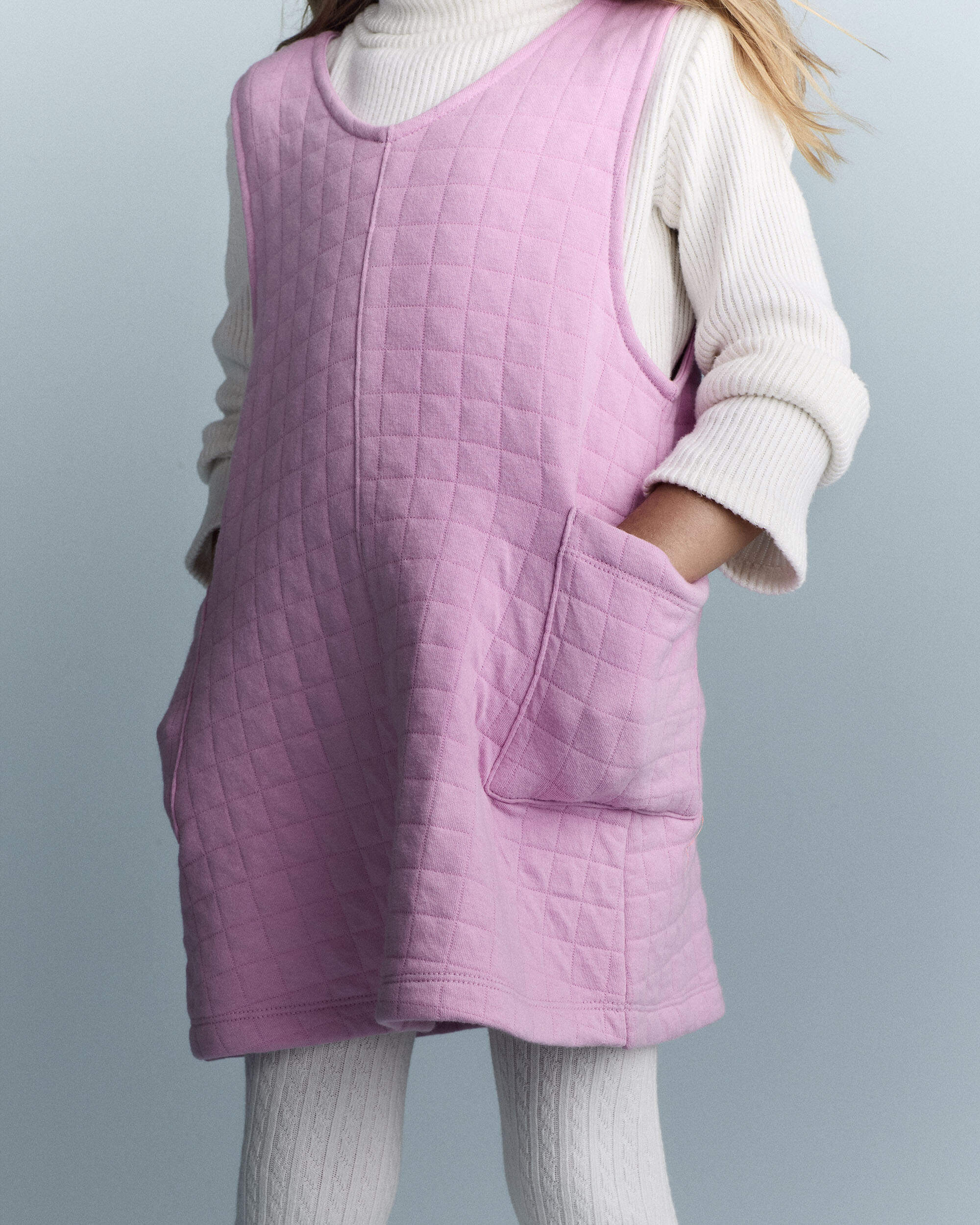 Toddler Girl Otter Pocket Jumper - Lilac
