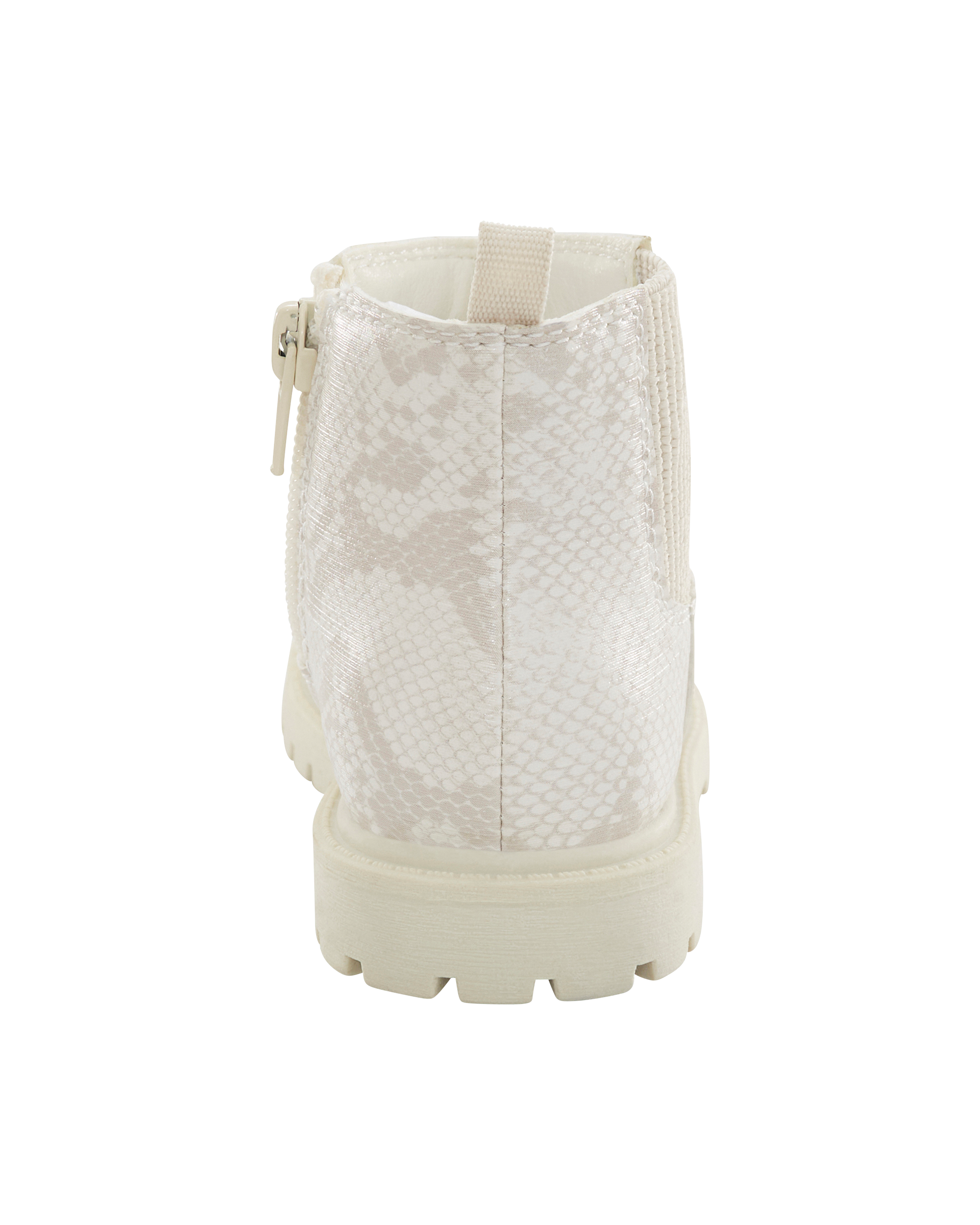 Toddler Girl Snakeskin Chelsea Boots - Ivory