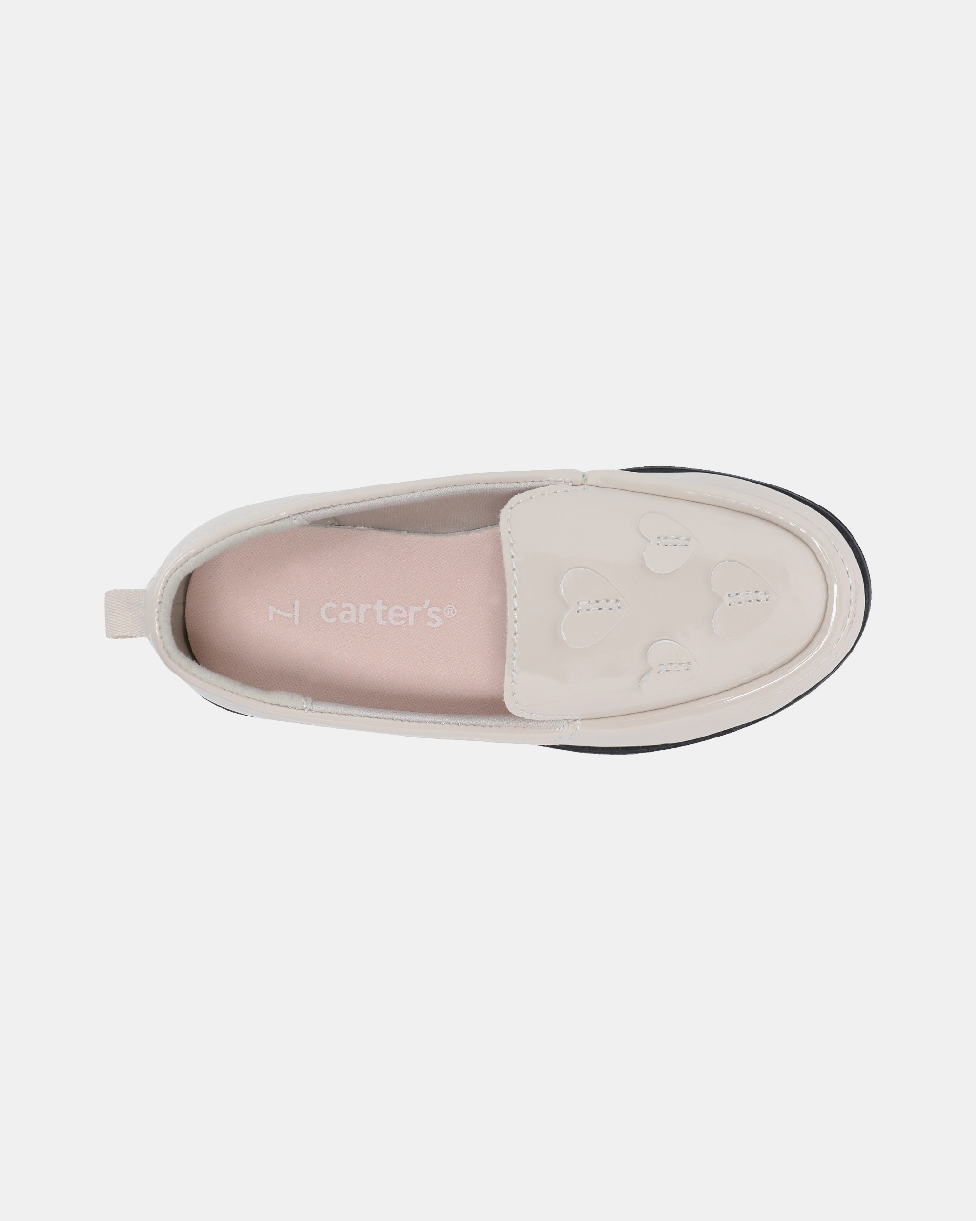 Toddler Girl Heart Dress Shoes - Cream