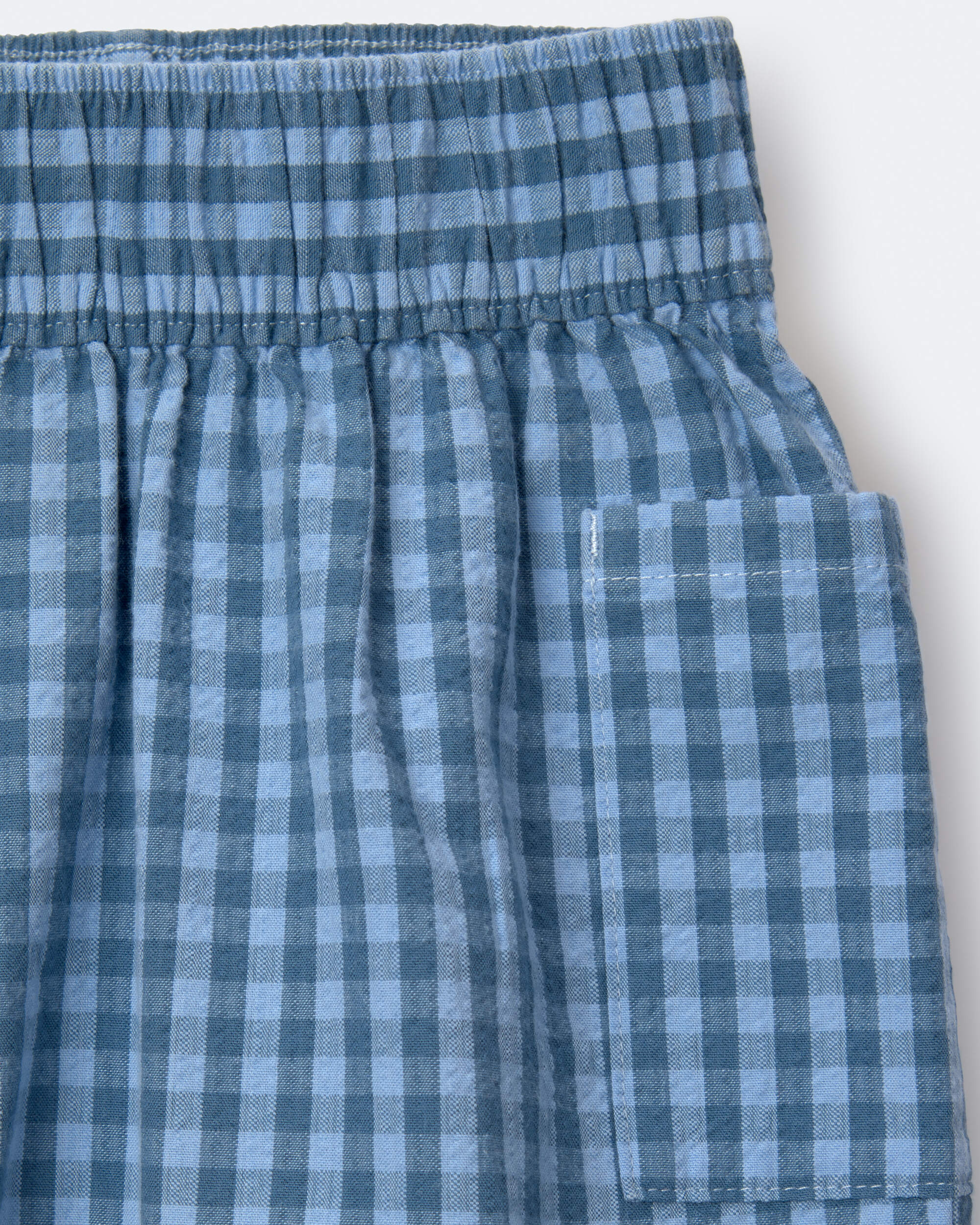 Tout-petit - Pantalon de jeu en seersucker avec poches - Bleu, , hi-res