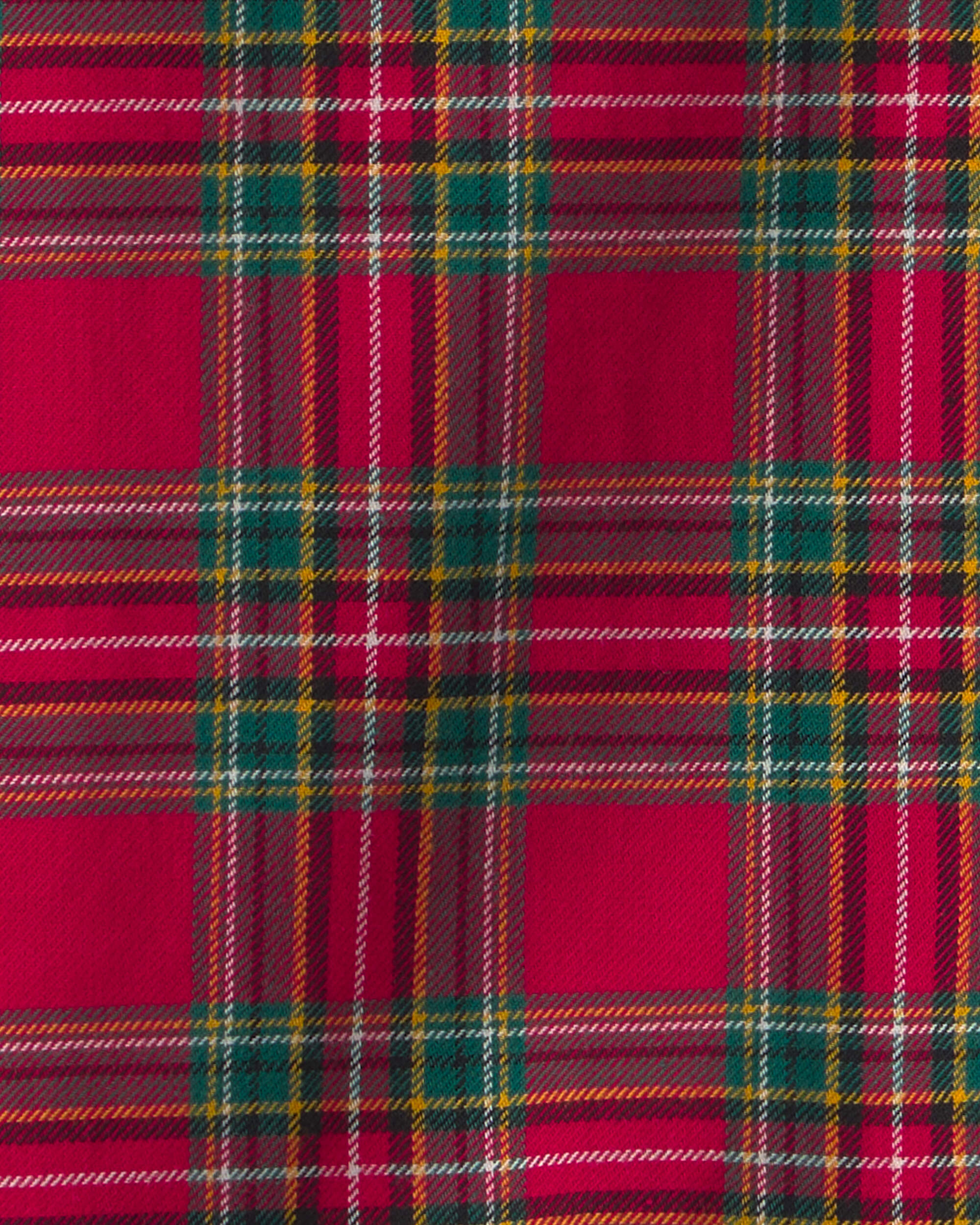 Toddler Plaid Button-Down Shirt - Red