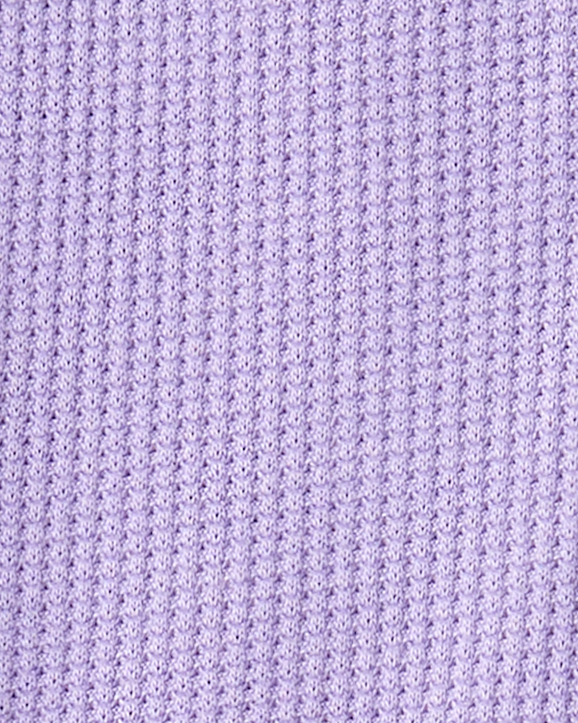 Baby Girl PurelySoft Long-Sleeve 2-Way Zip 1-Piece pyjamas - Purple