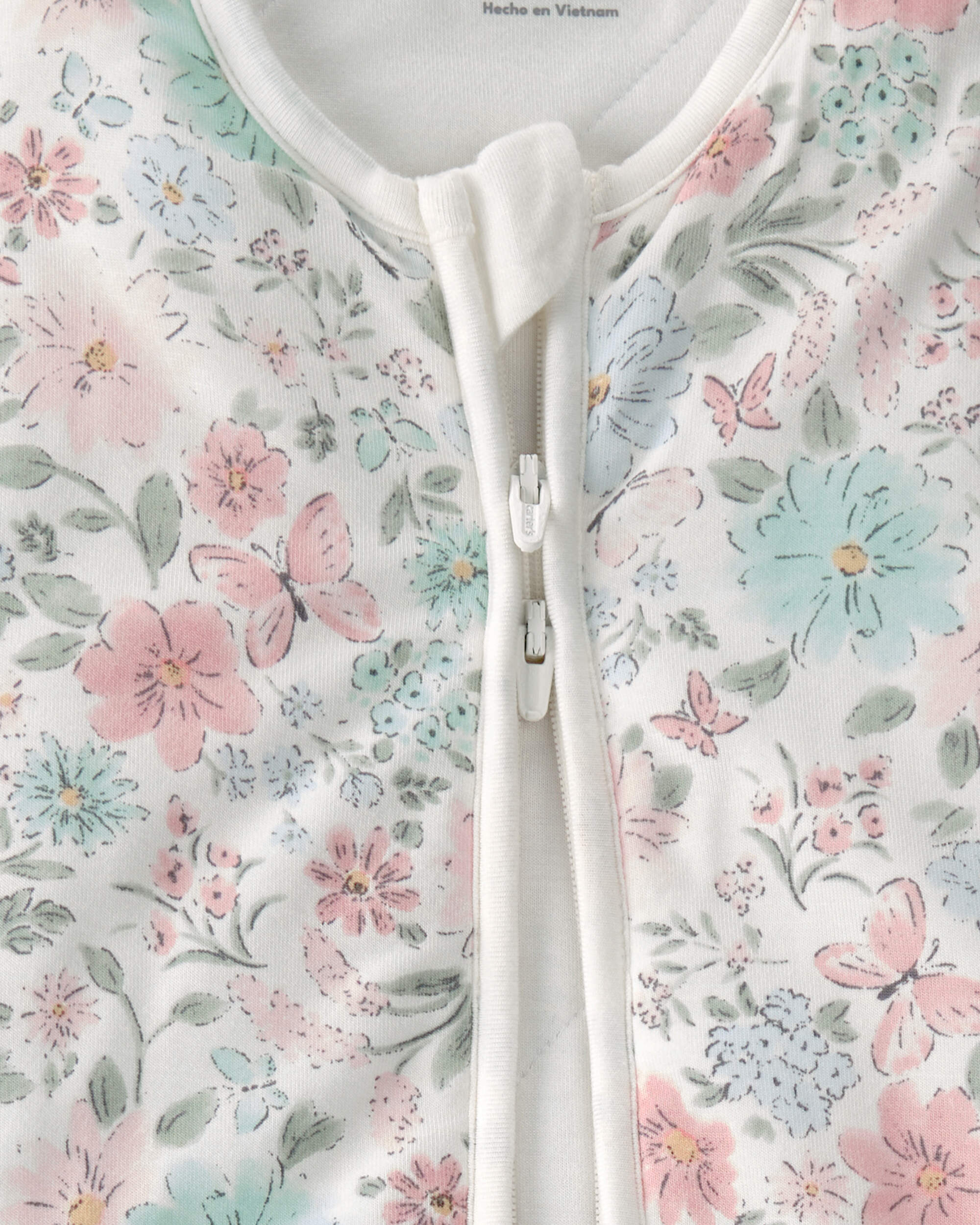 Baby Girl Butterfly Garden 2-Way Zip Wearable Blanket