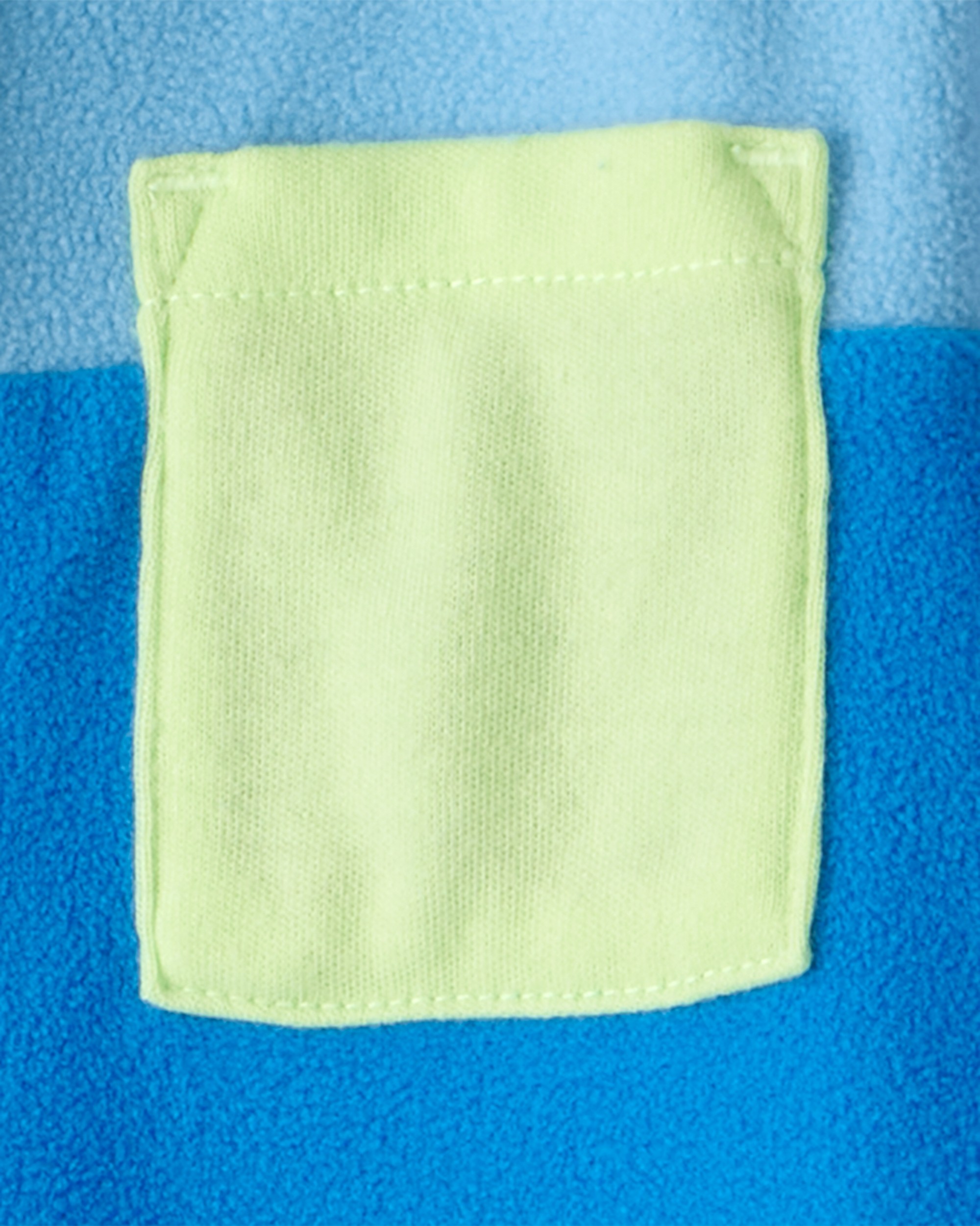 Baby Boy Colour Block Fleece Long-Sleeve Jumpsuit - Blue