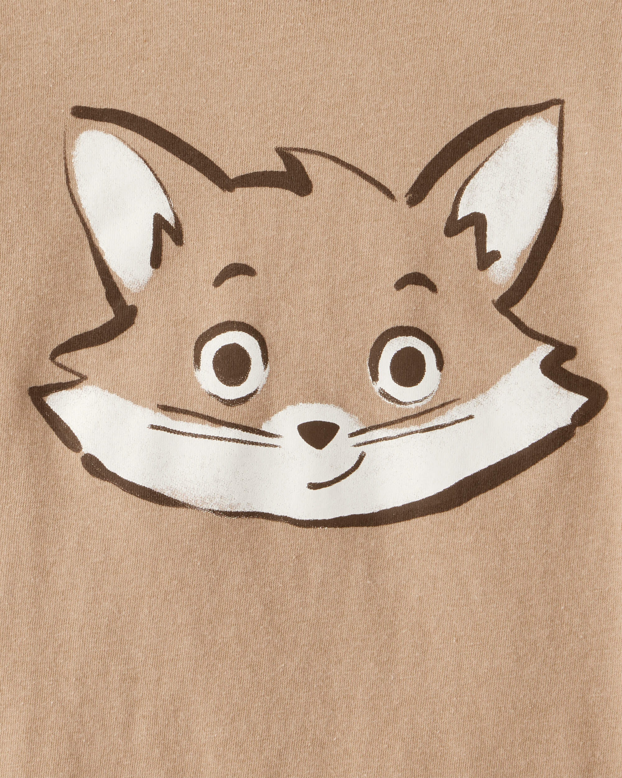 Toddler Boy Fox Long-Sleeve Graphic Tee - Brown