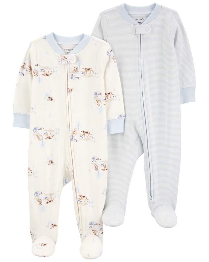 Baby 2-Pack 2-Way Zip Sleepers