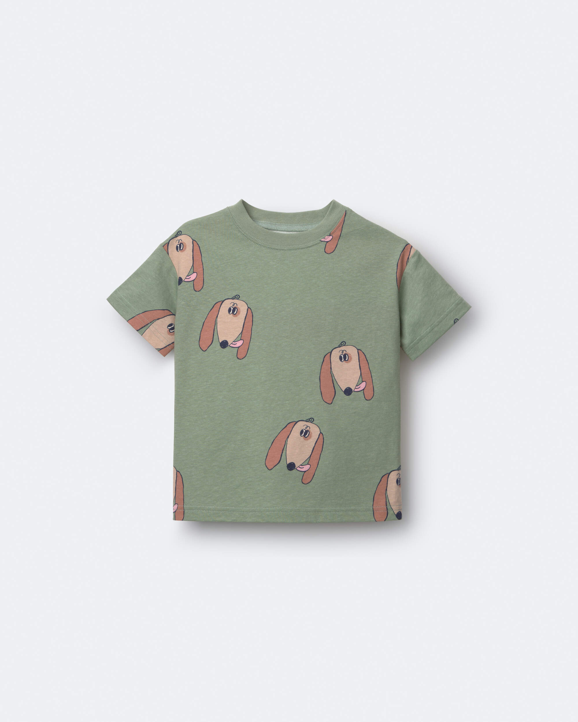 Toddler Dog Relaxed Graphic Tee - Green