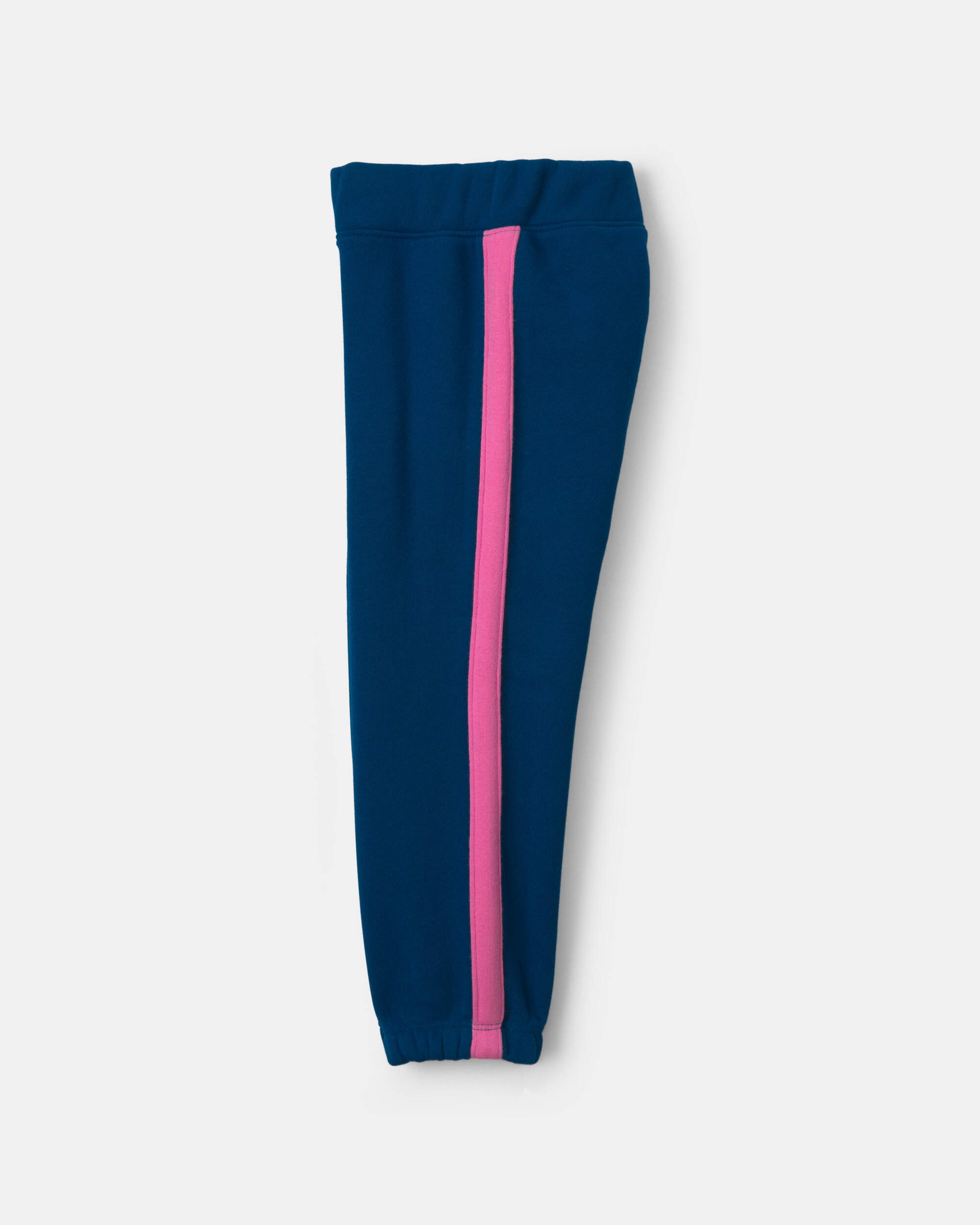 Toddler Girl 3-Piece Striped Poplin Long-Sleeve Layering Set - Pink/Navy Blue