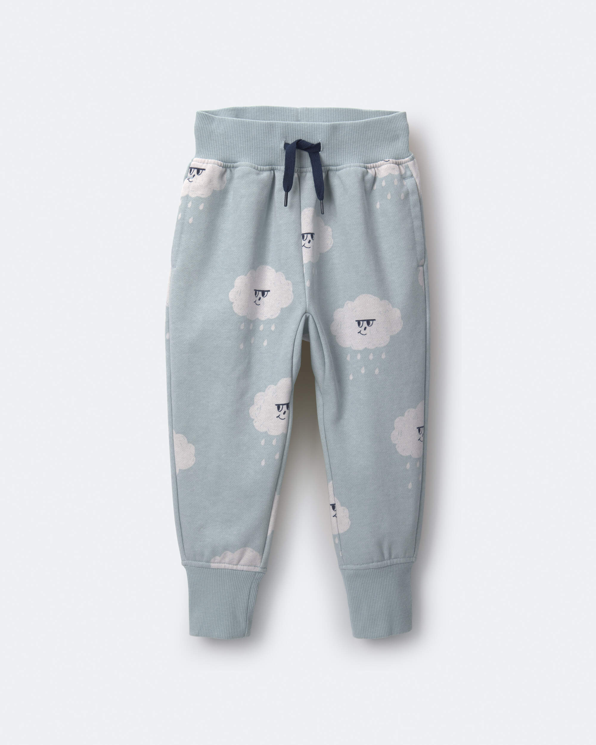 Toddler City Park™ Jogger Pant Rain Cloud Print - Pale Blue