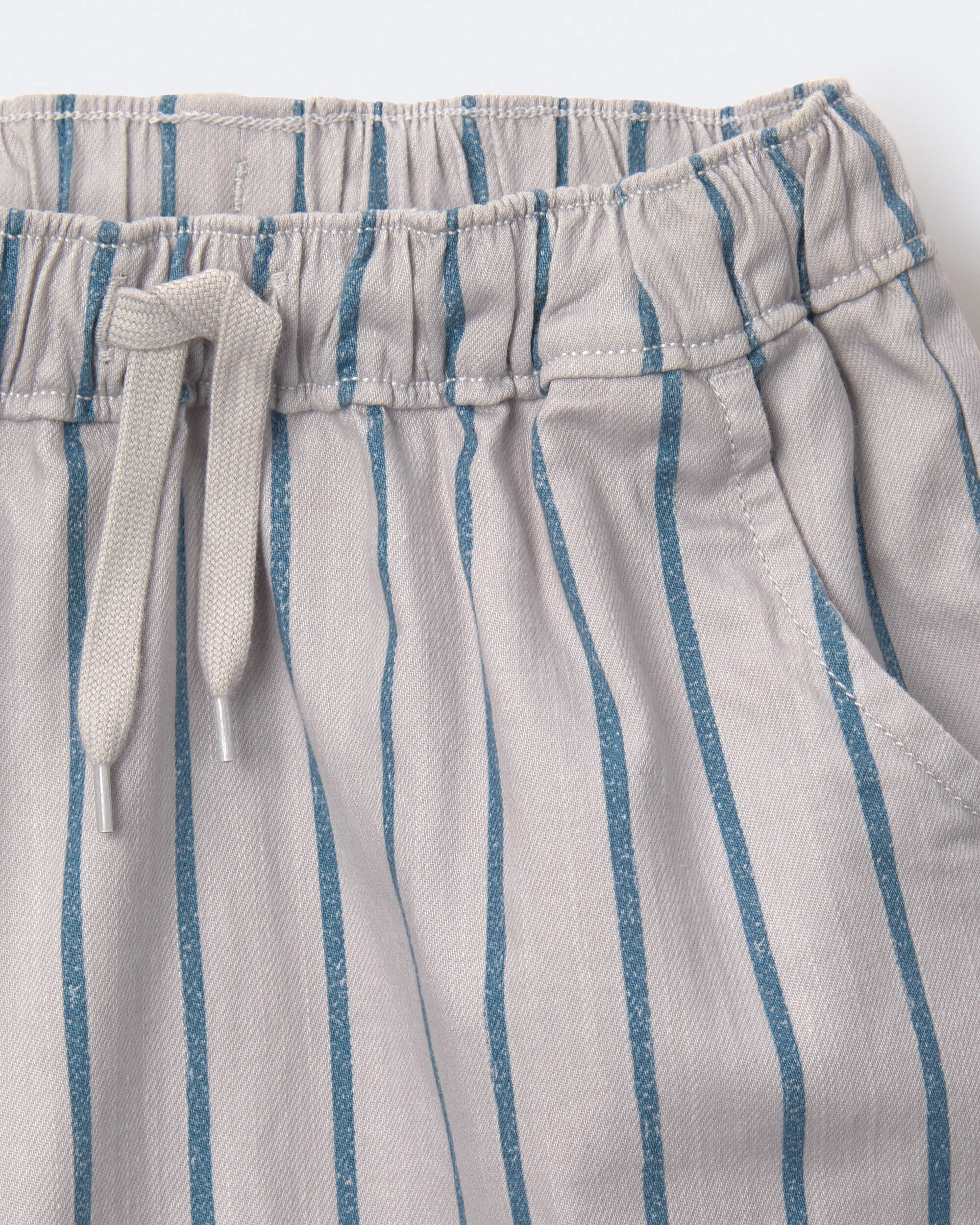 Toddler Boy Playground Shorts Stripes - Grey
