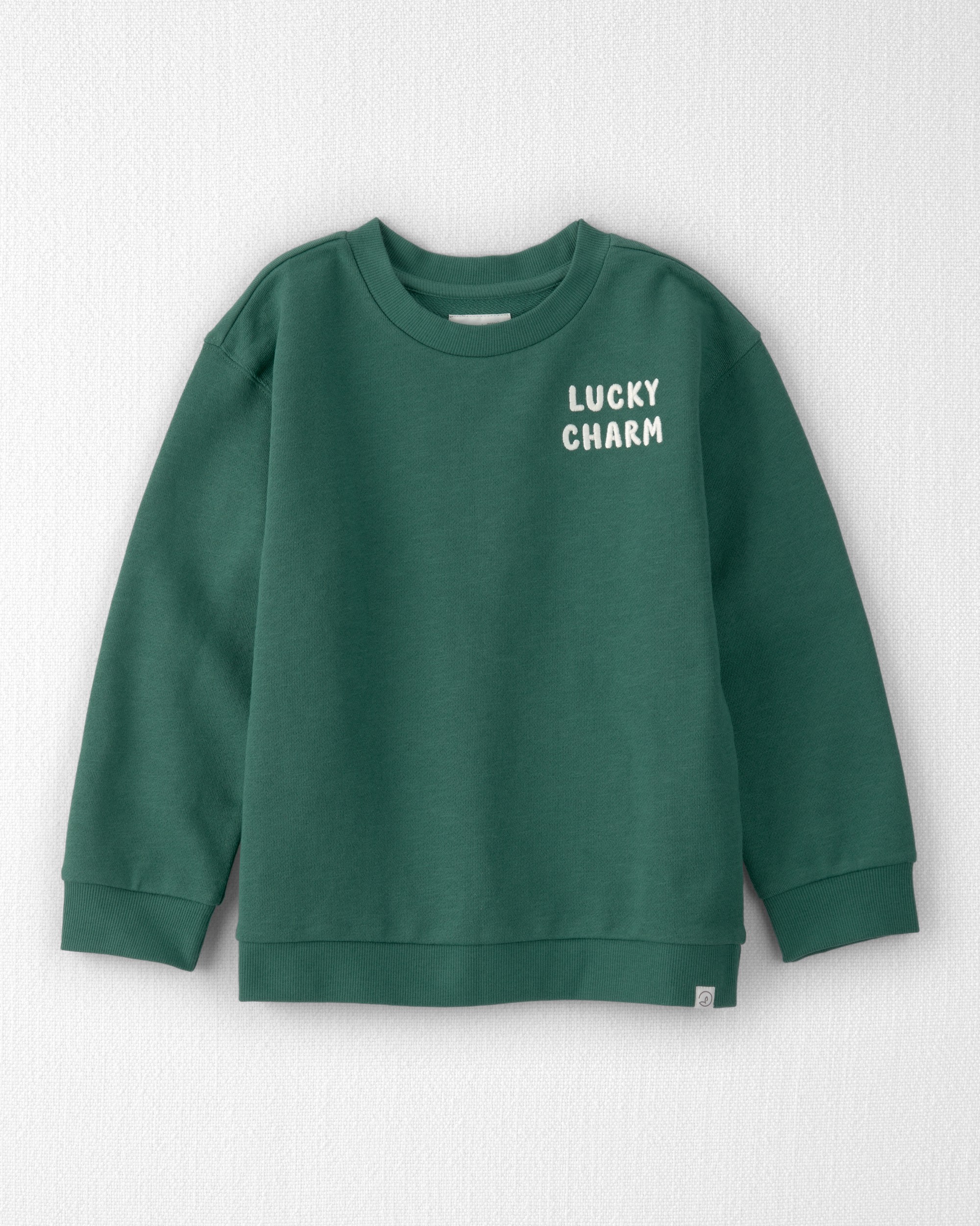 Kid Organic Cotton Lucky Charm Sweatshirt