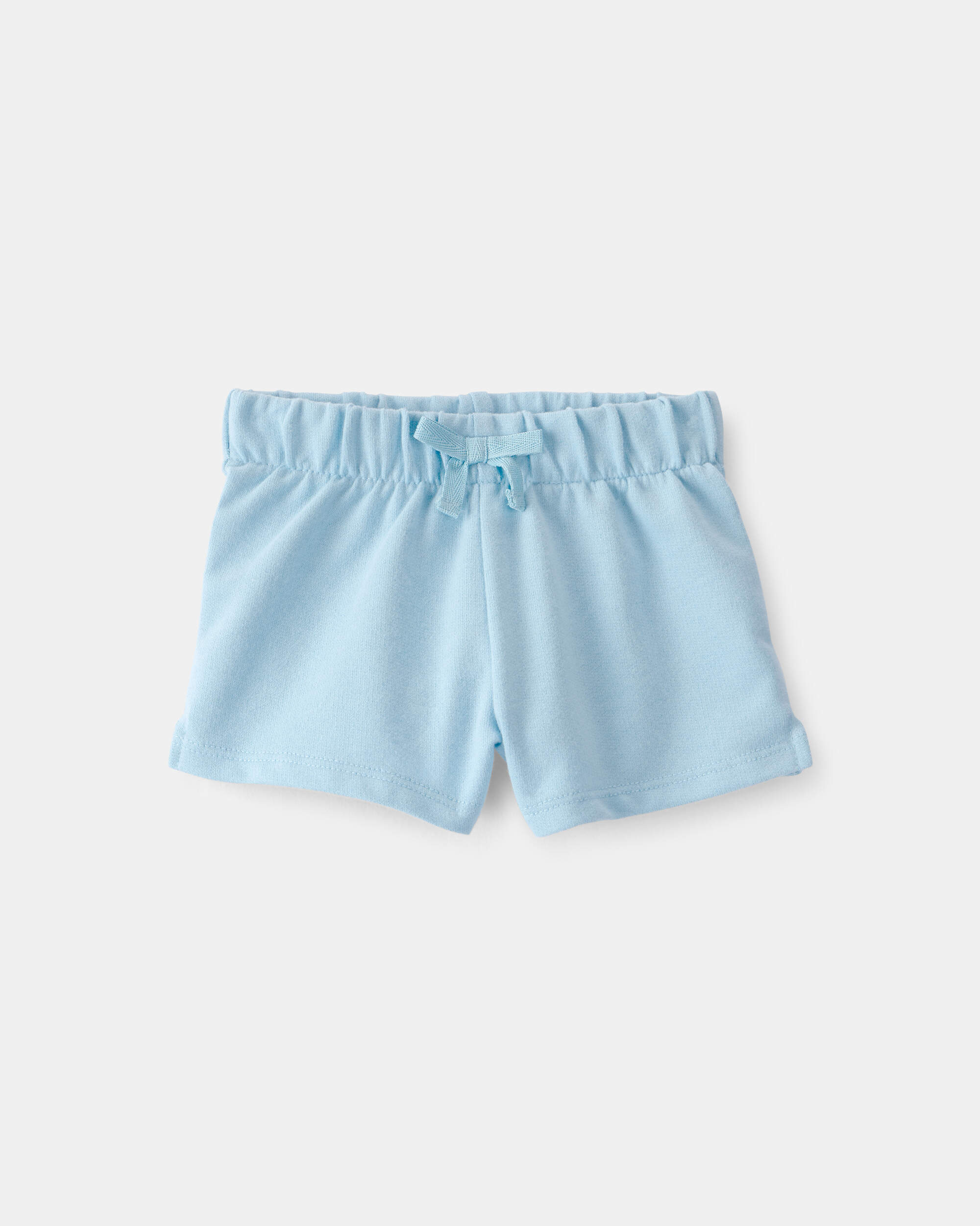 Baby Girl French Terry Shorts - Blue