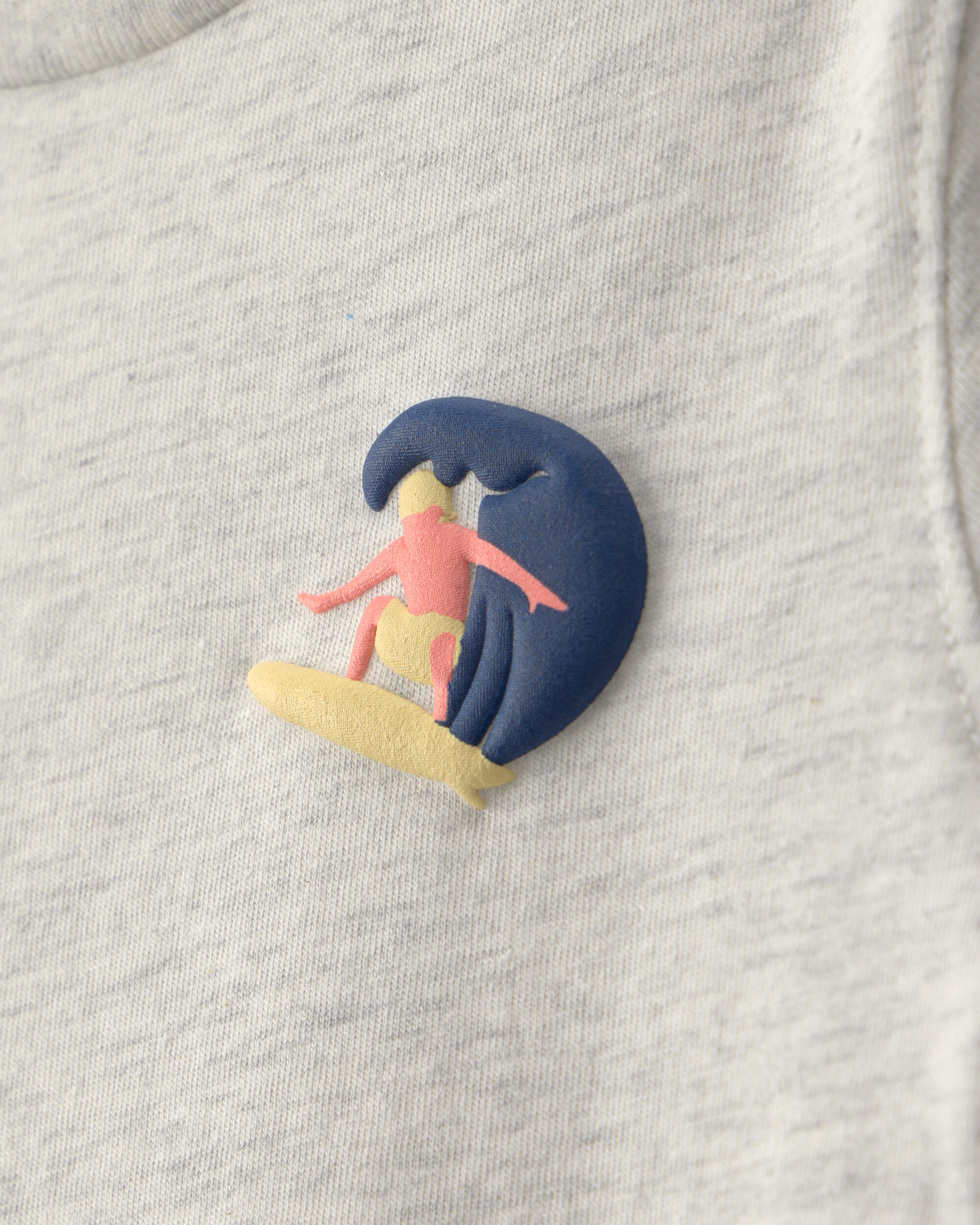 Baby Boy Surfer Graphic Tee - Grey