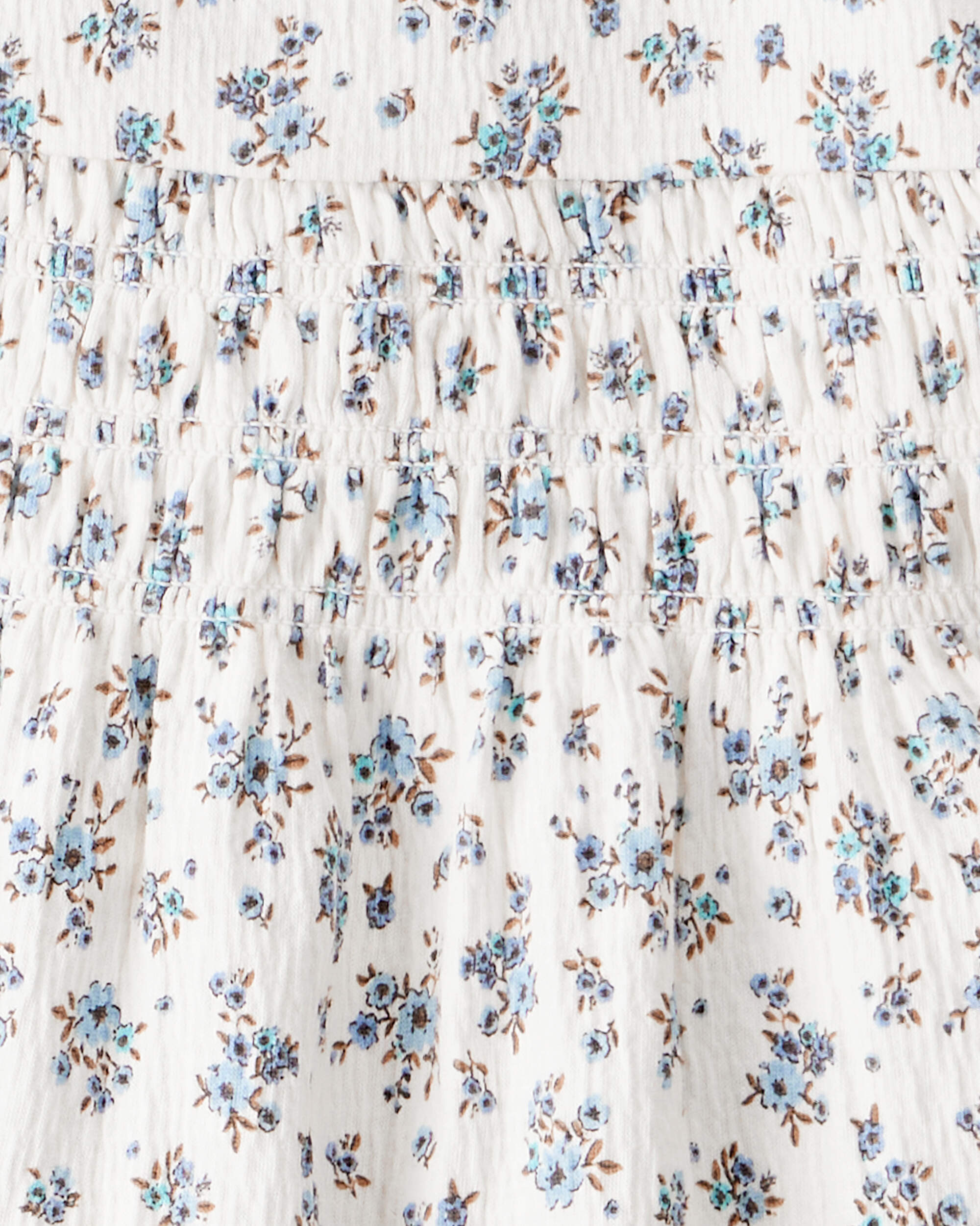 Toddler Girl 2-Piece Organic Cotton Set BlueMist Bloom Print