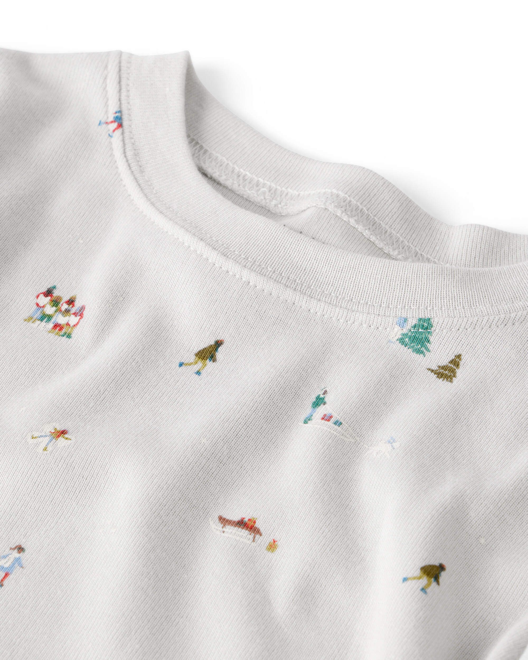 Kid Organic Cotton Pyjamas Frosted Trail Print