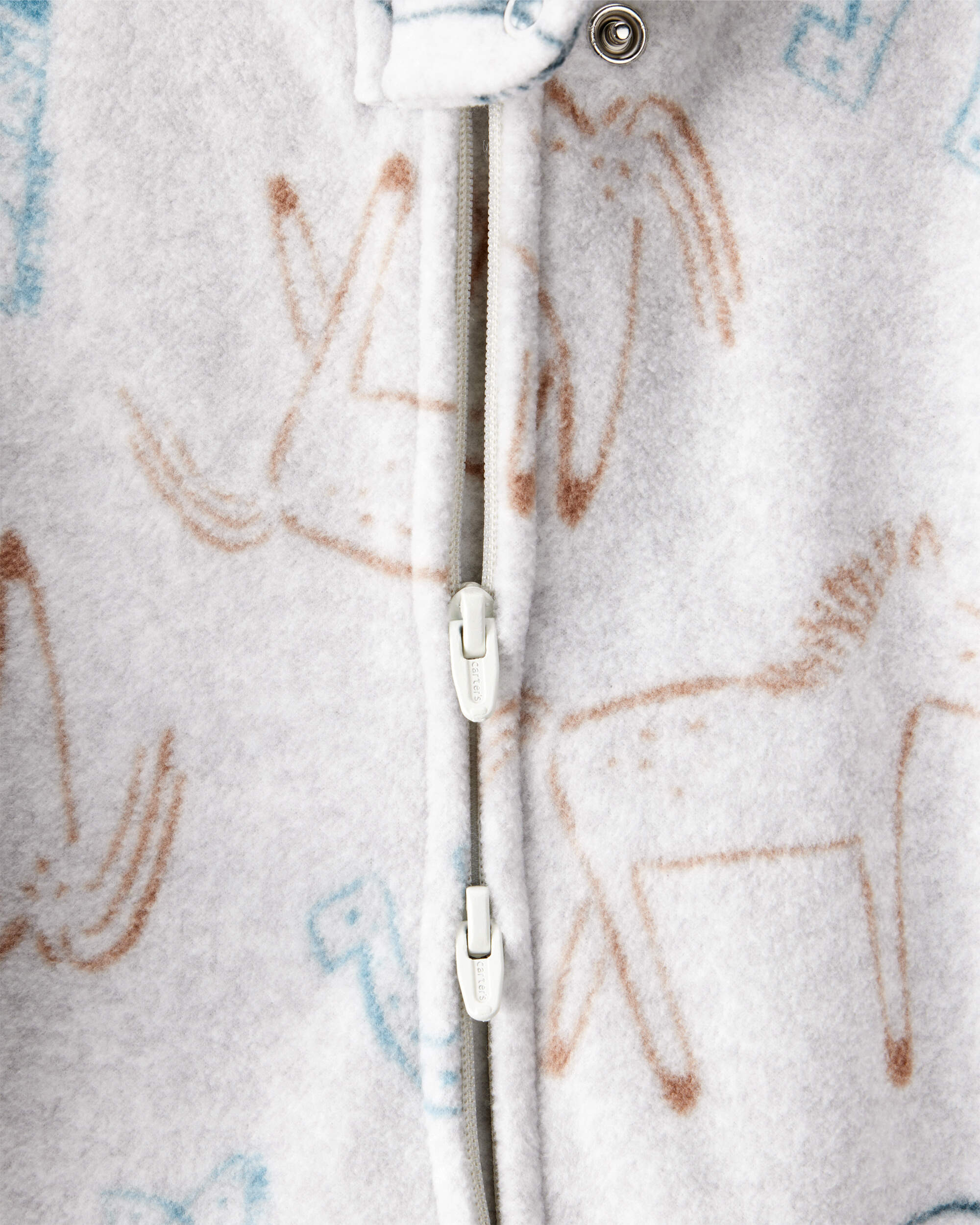 Baby Boy Western Cowboy Print Loose Fit Long-Sleeve Sleeper - Grey