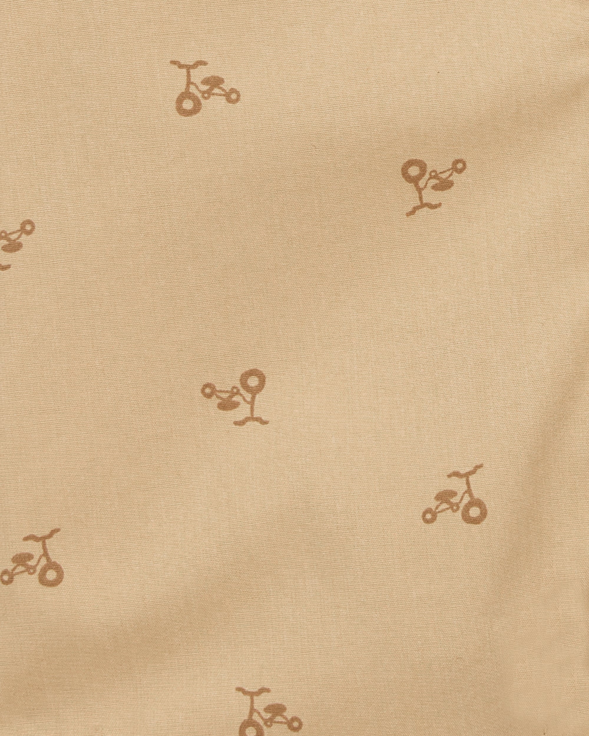 Baby Button-Front Romper - Tan