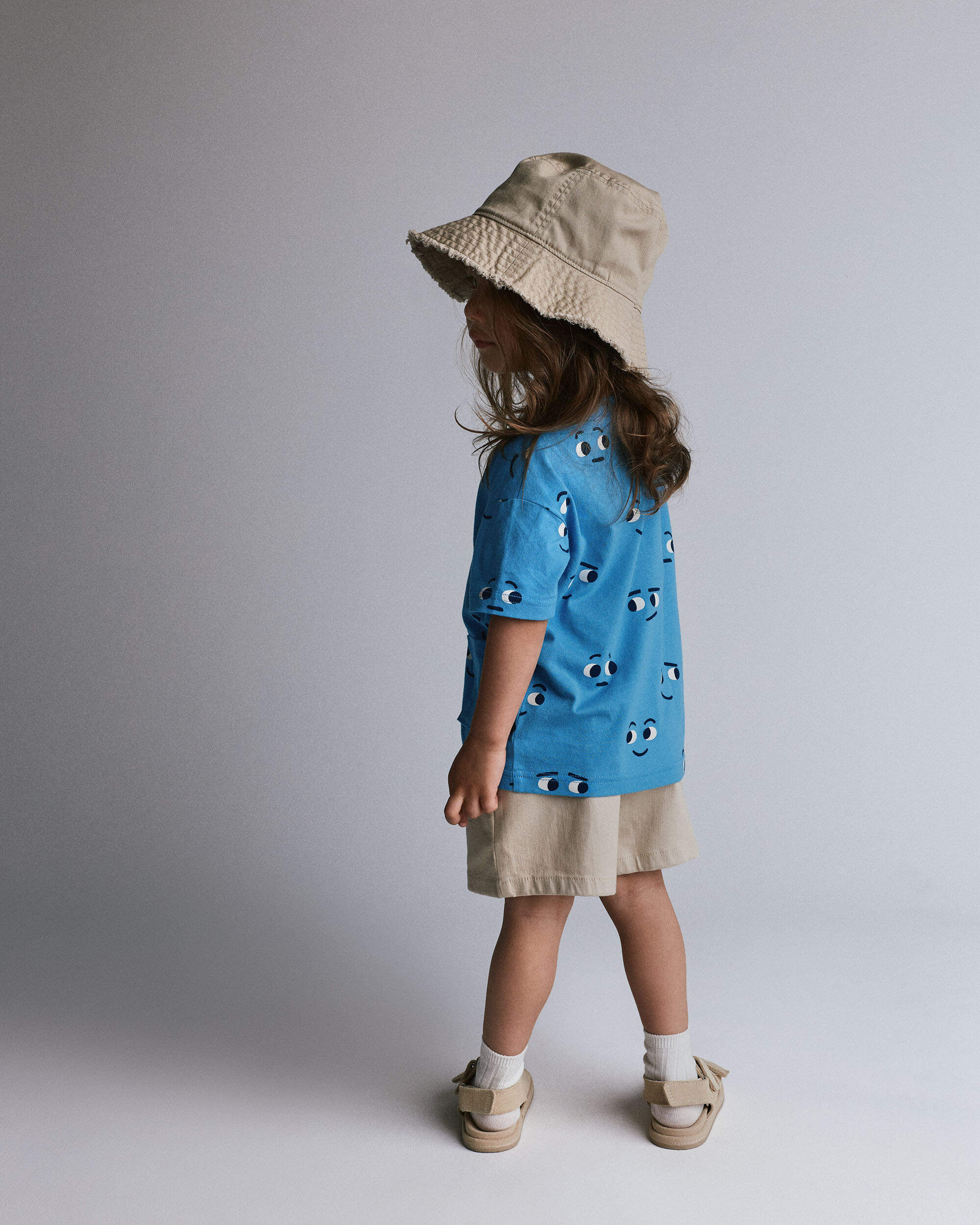 Toddler Otter Pocket Tee Face Print - Blue