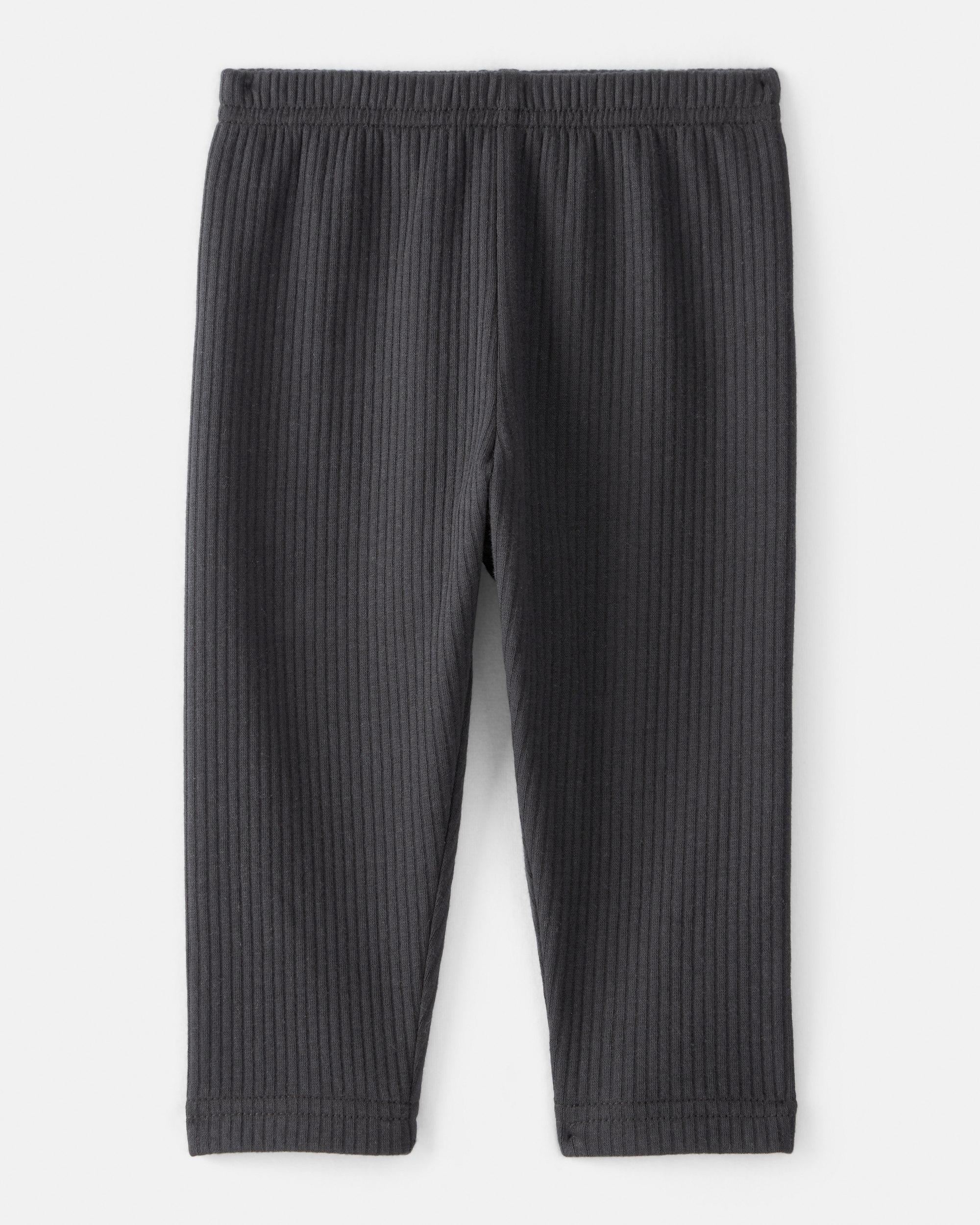Baby Girl Pull-On Stretch Cozy Leggings - Black