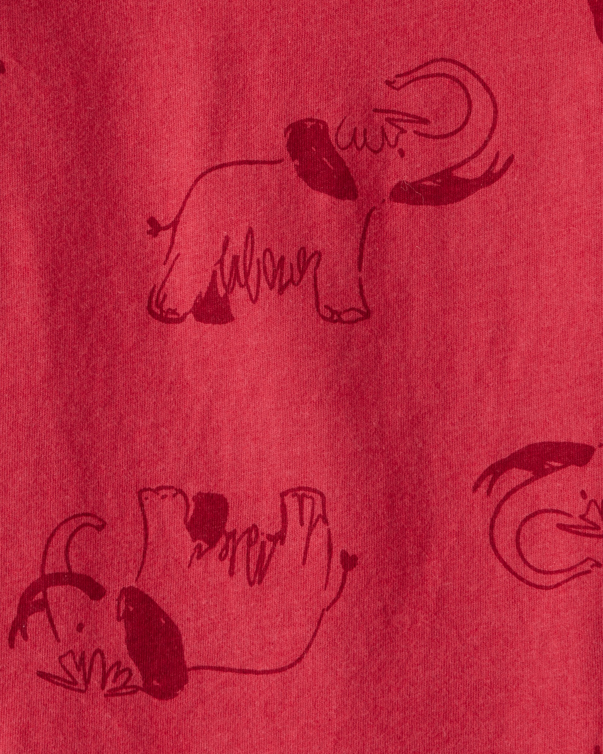 Baby Boy Mammoth Long-Sleeve Graphic Tee - Red