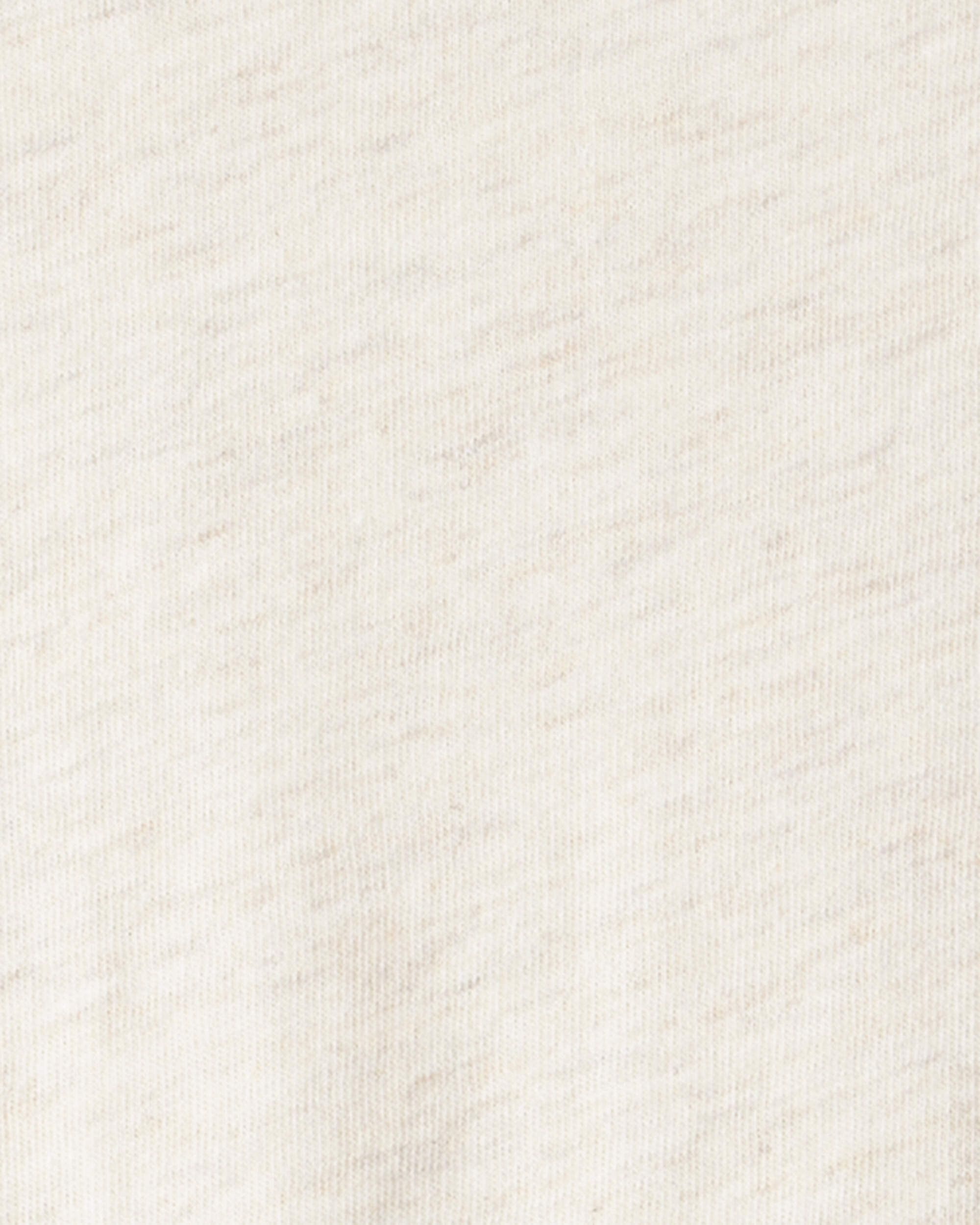 Girls Long-Sleeve Peplum Top - Oatmeal