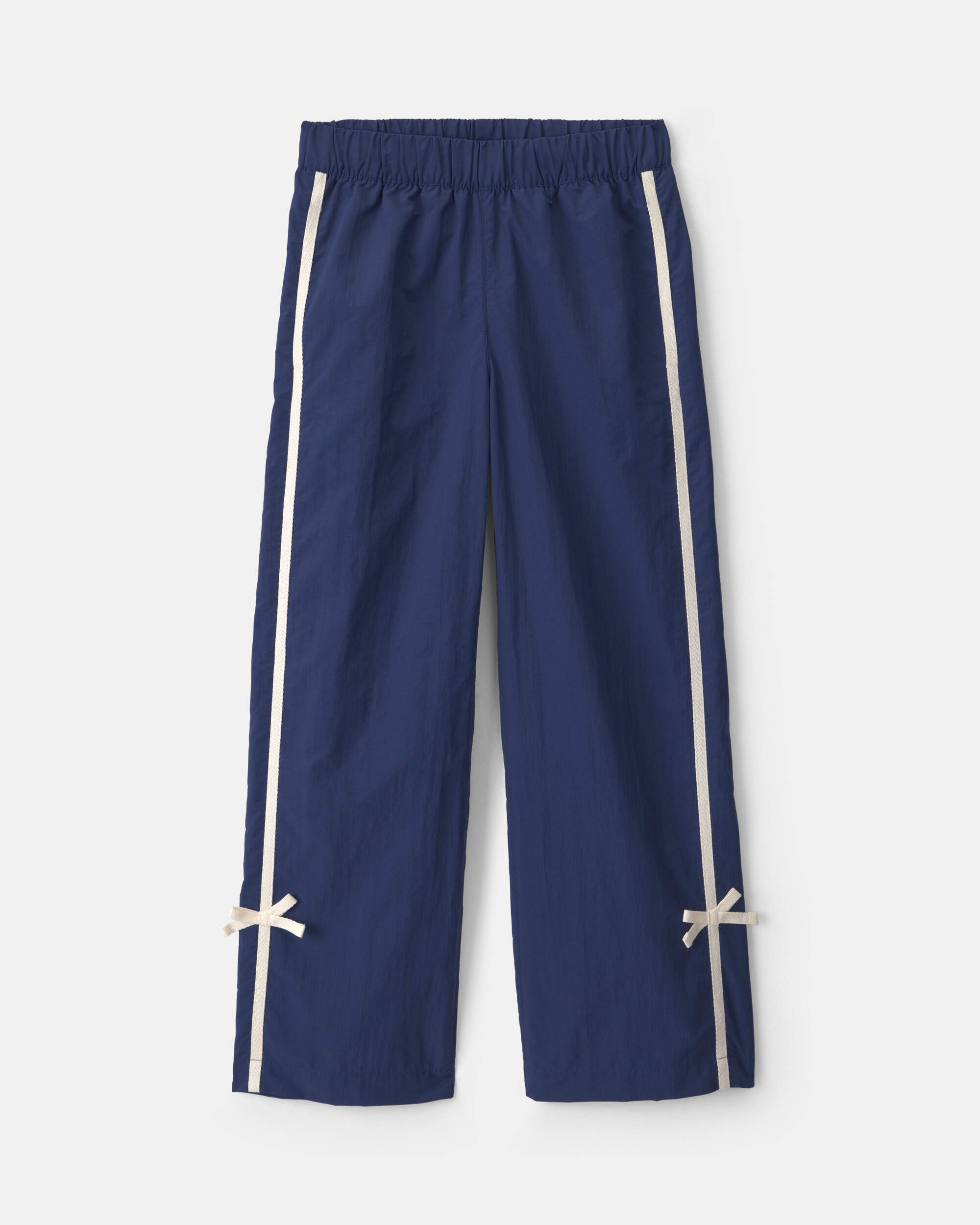Girls Nylon Track Pants - Navy Blue