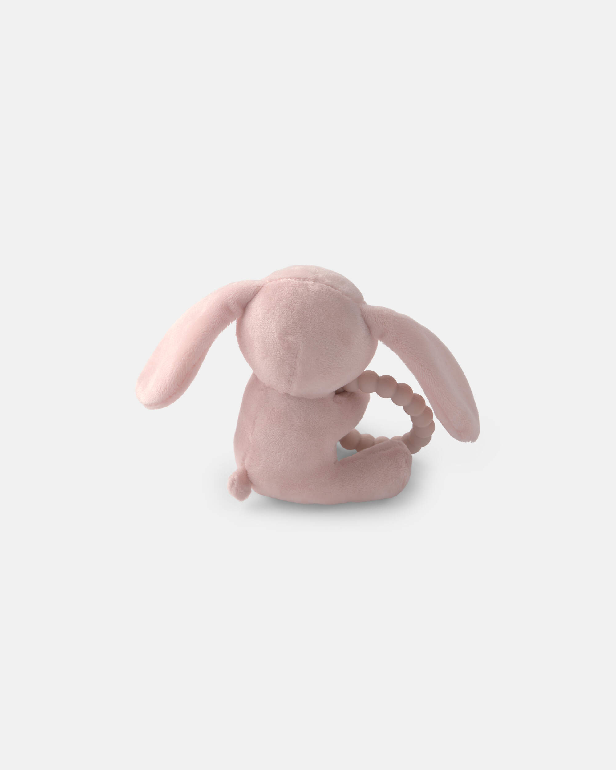 Girls Bunny Plush Teether - Pink