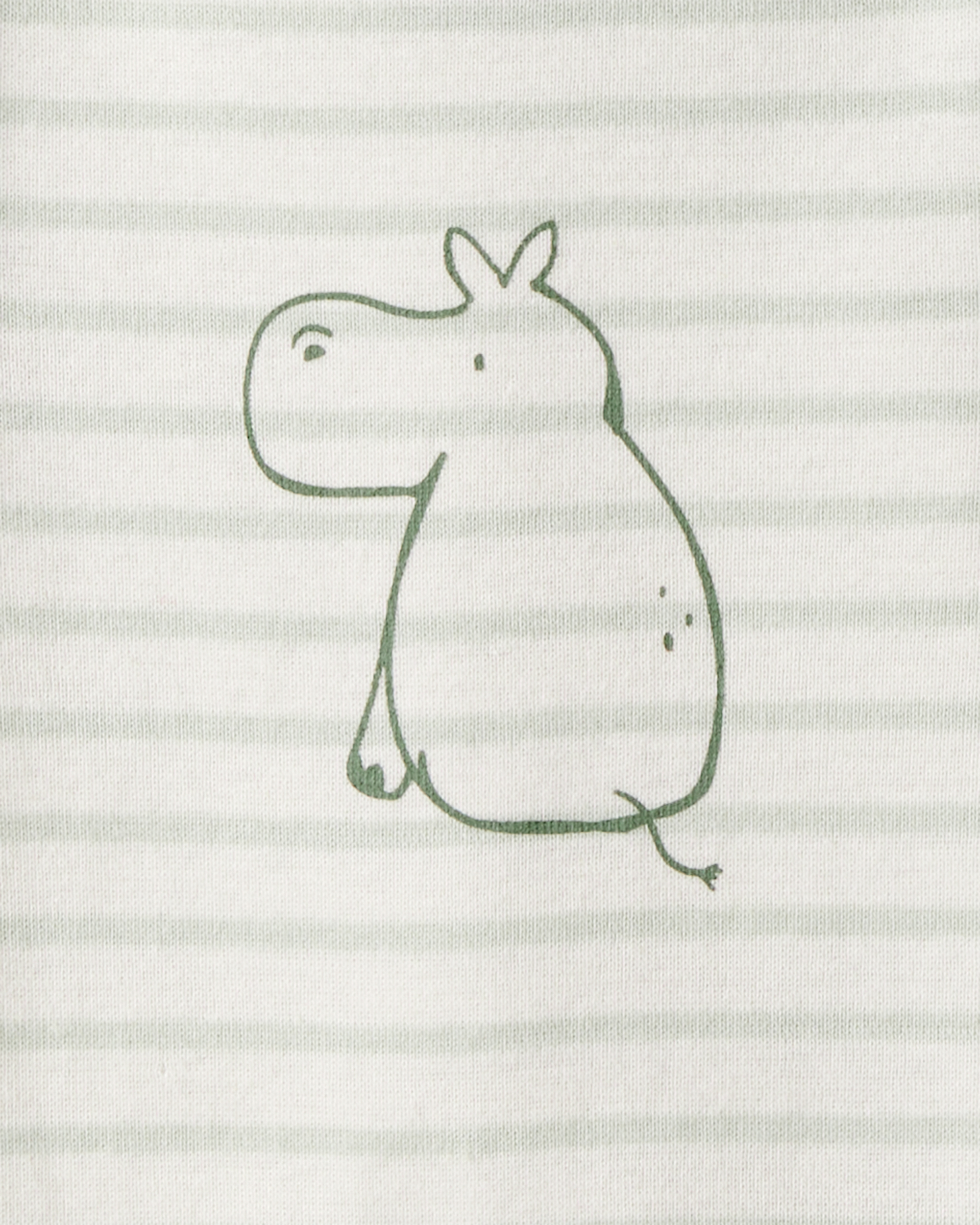 Baby Boy 5-Pack Hippo Multipack Bodysuits - Brown/Blue/White