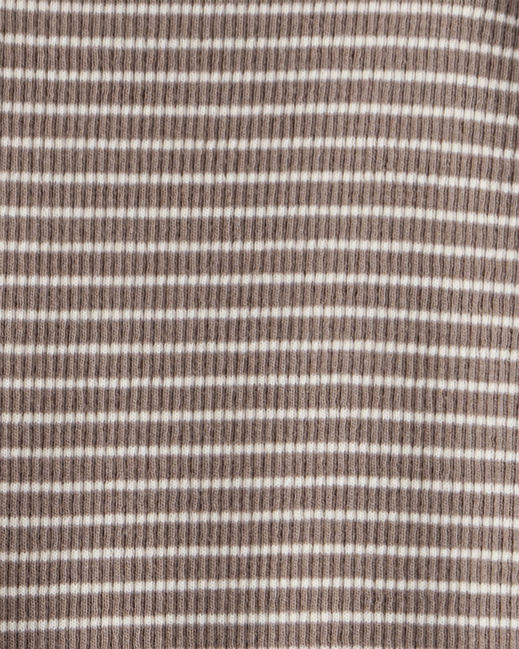 Baby Organic Cotton Sleep & Play Pyjamas Brown Stripes
