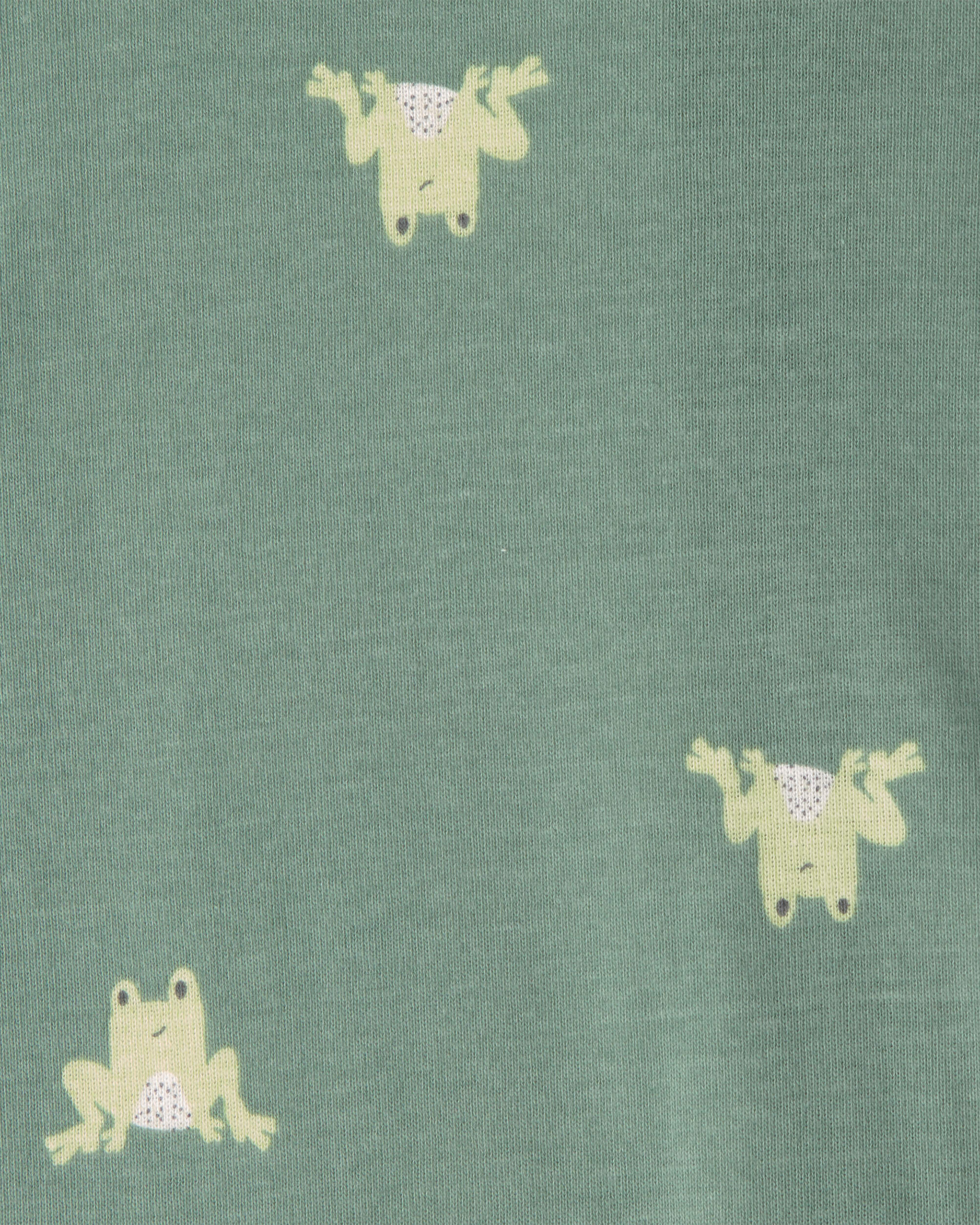 Baby 2-Pack Frog 100% Cotton Snug Fit 1-Piece pyjama - Green/Tan