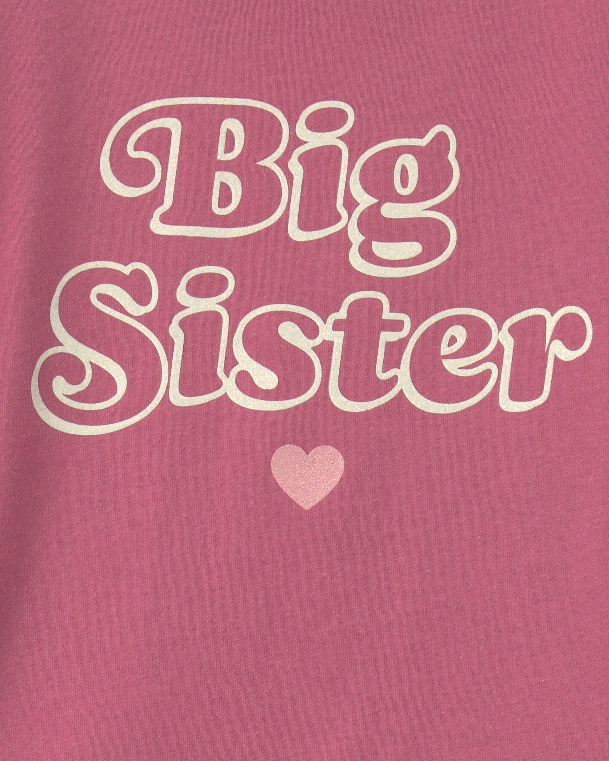 Toddler Girl 'Big Sister' Long-Sleeve Graphic Tee - Pink