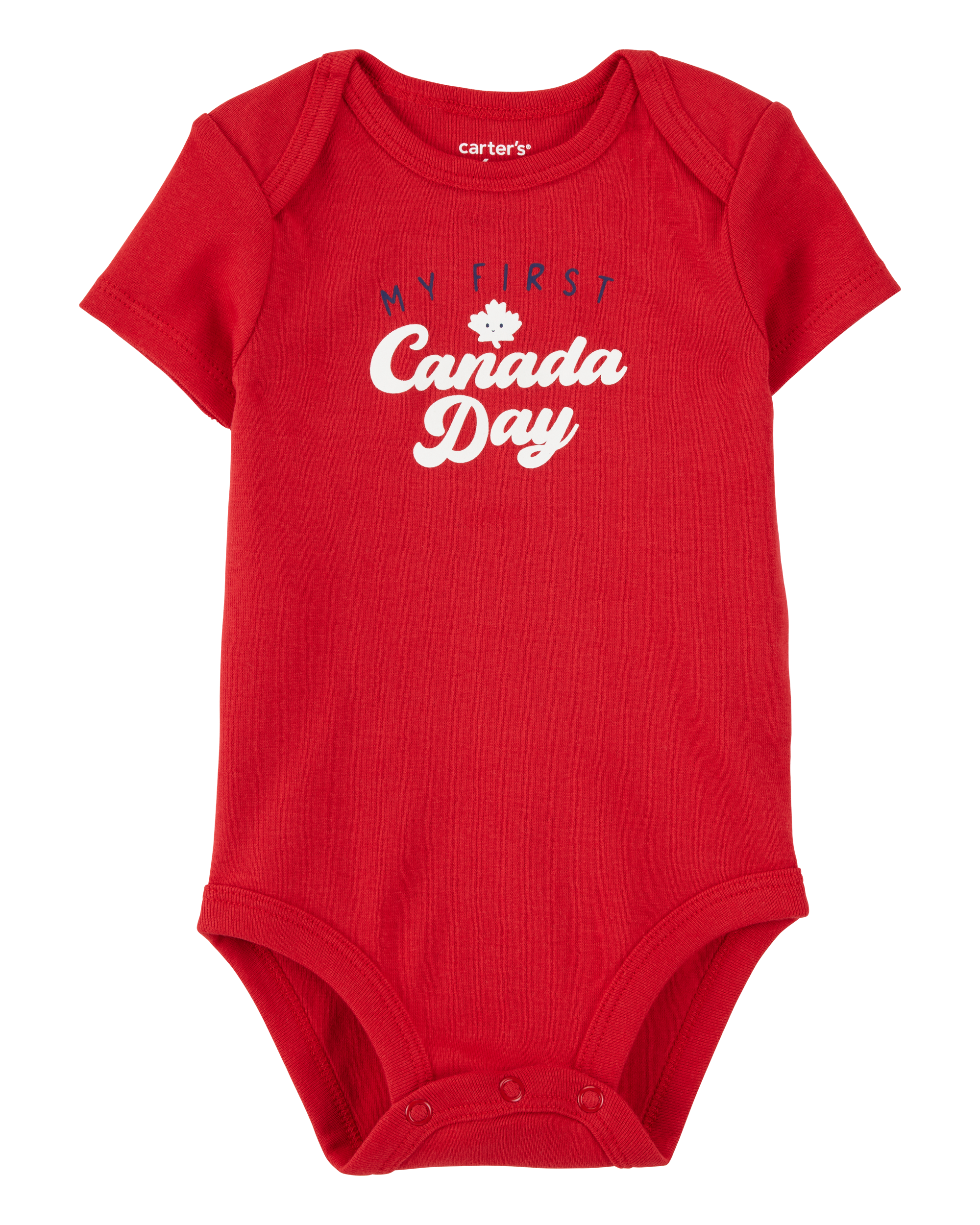 Baby My First Canada Day Bodysuit - Red