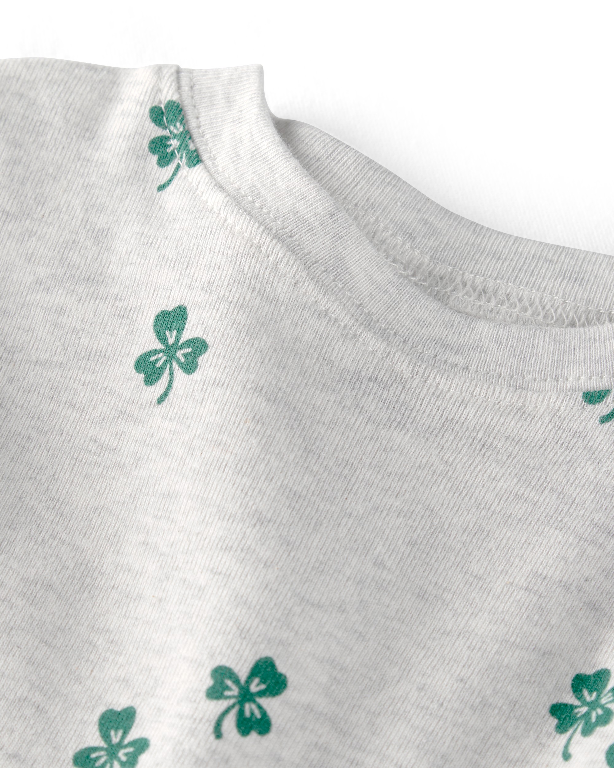 Baby Organic Cotton Pyjamas Lucky Clovers Print