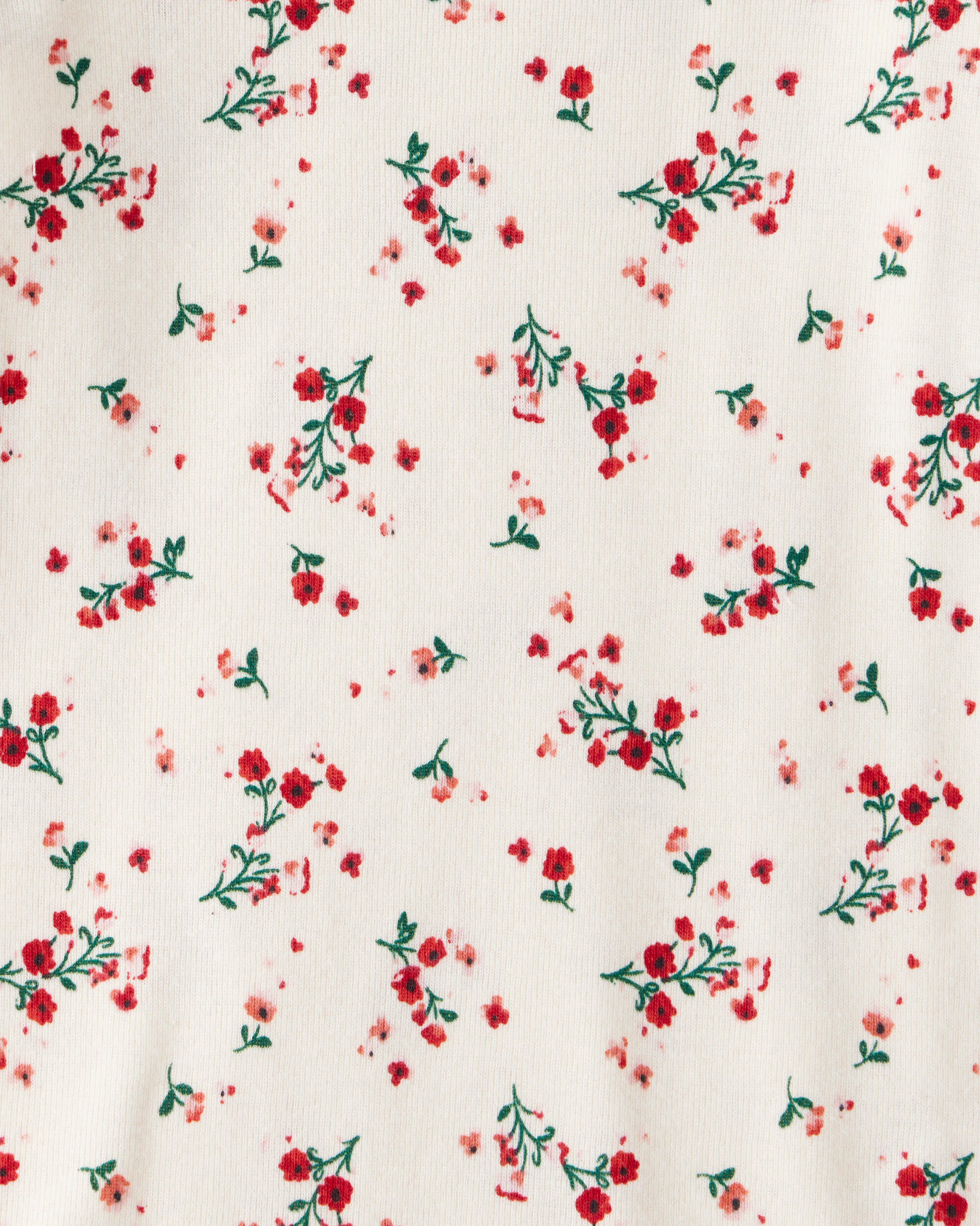 Baby Girl 4-Pack Leopard Print Cotton Long-Sleeve Multipack Bodysuits - Red/White