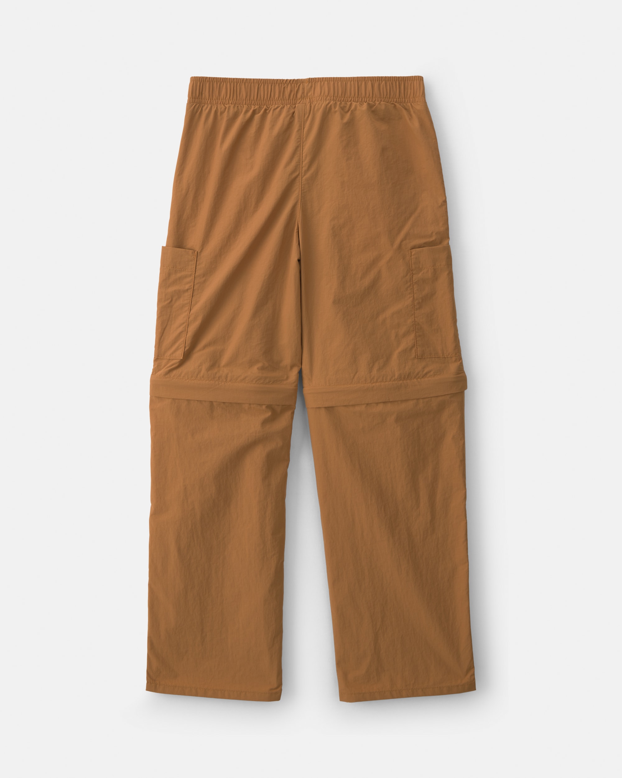 Boys Cargo Utility Zip-Off Pants - Brown