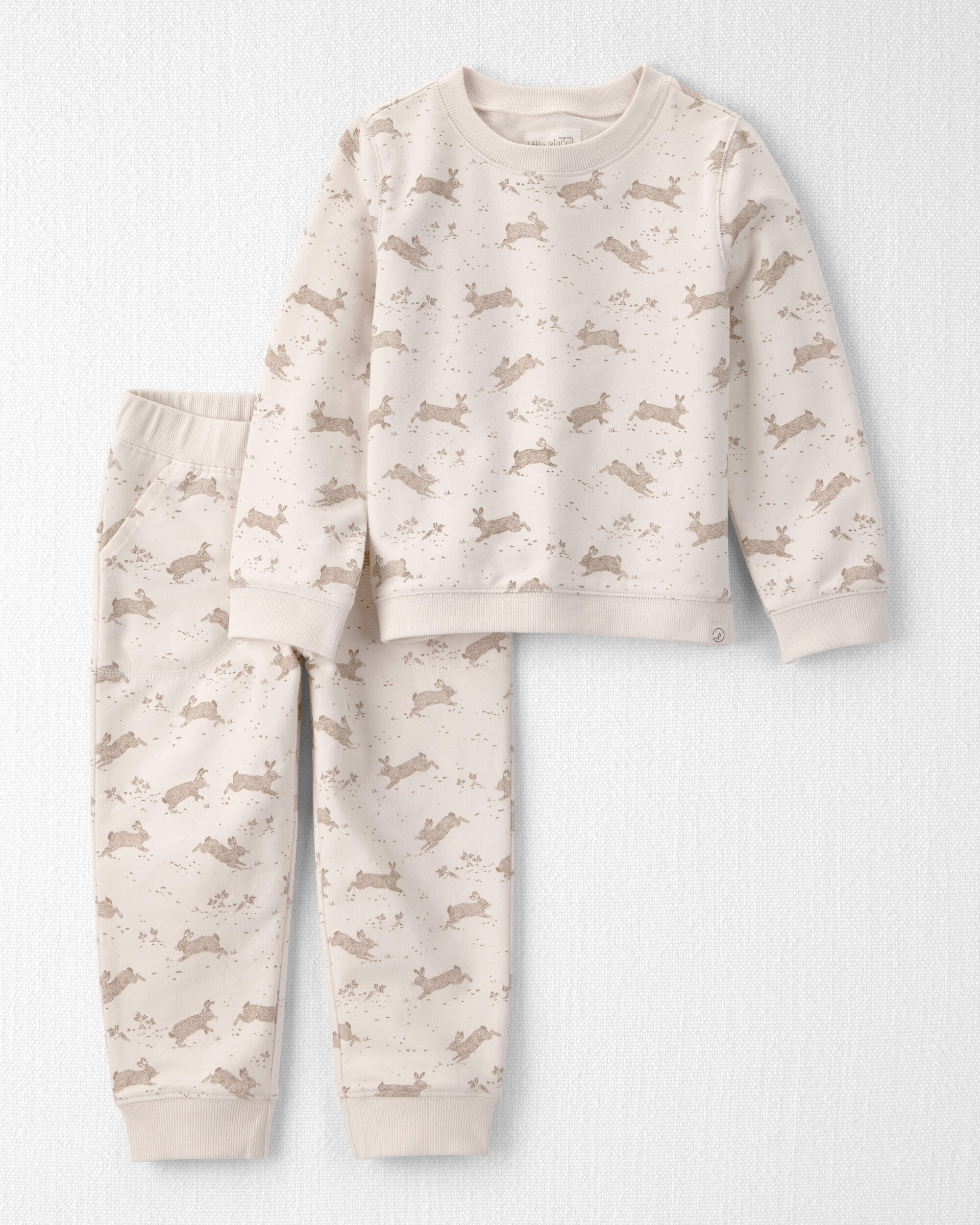 Toddler Organic Cotton Set Bunny Print