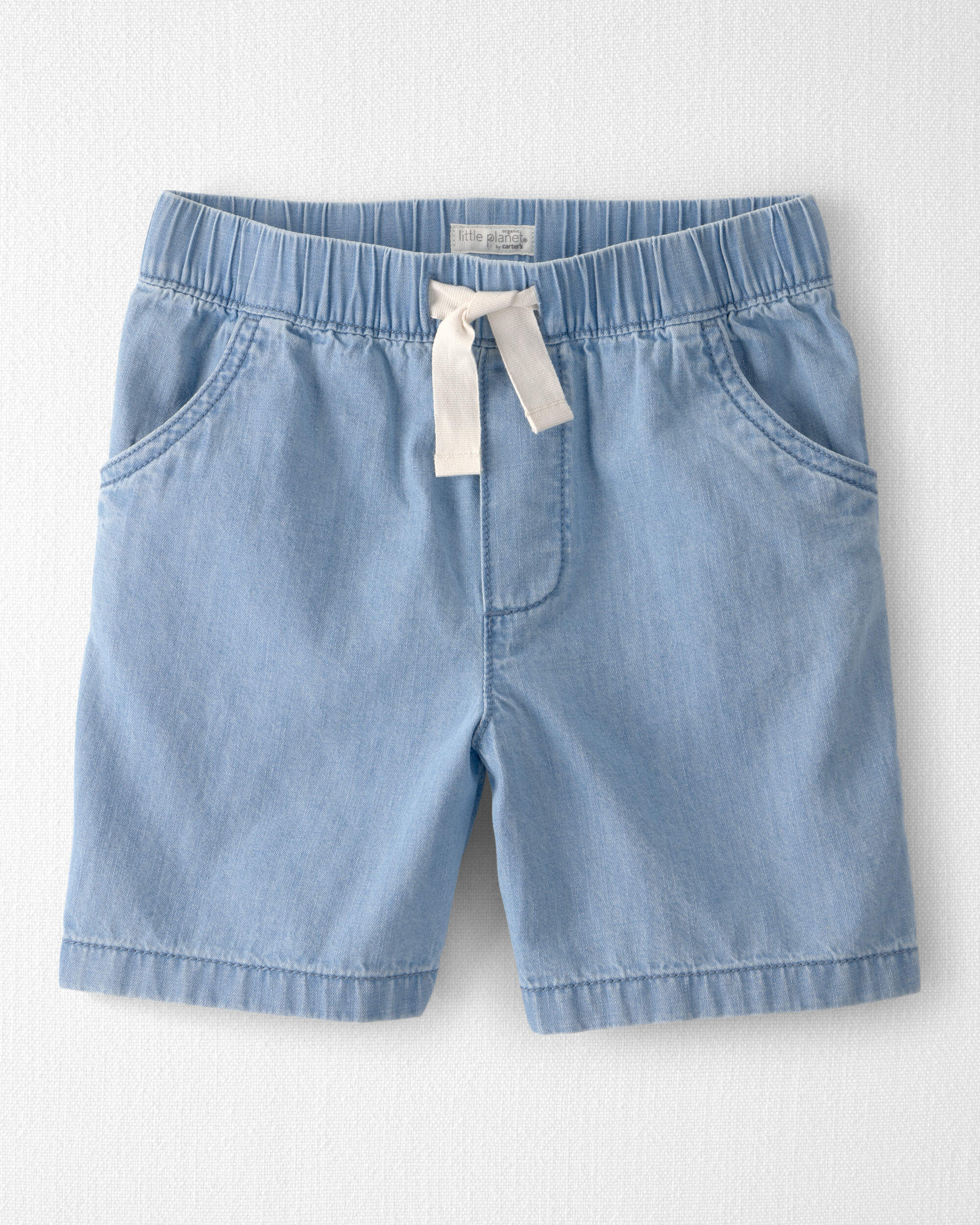 Boys Organic Cotton Chambray Shorts