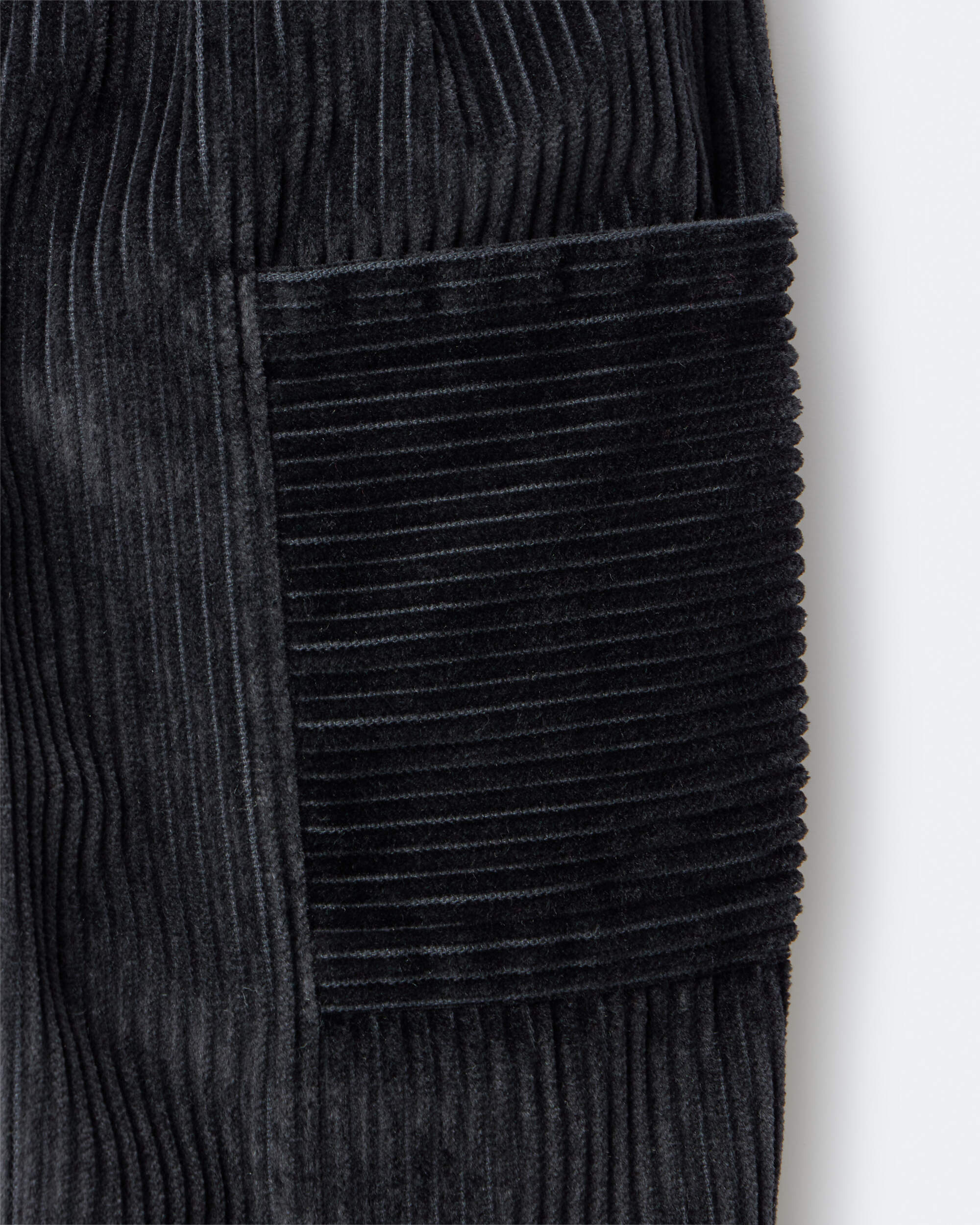 Toddler Boy Corduroy Pocket Pant - Black