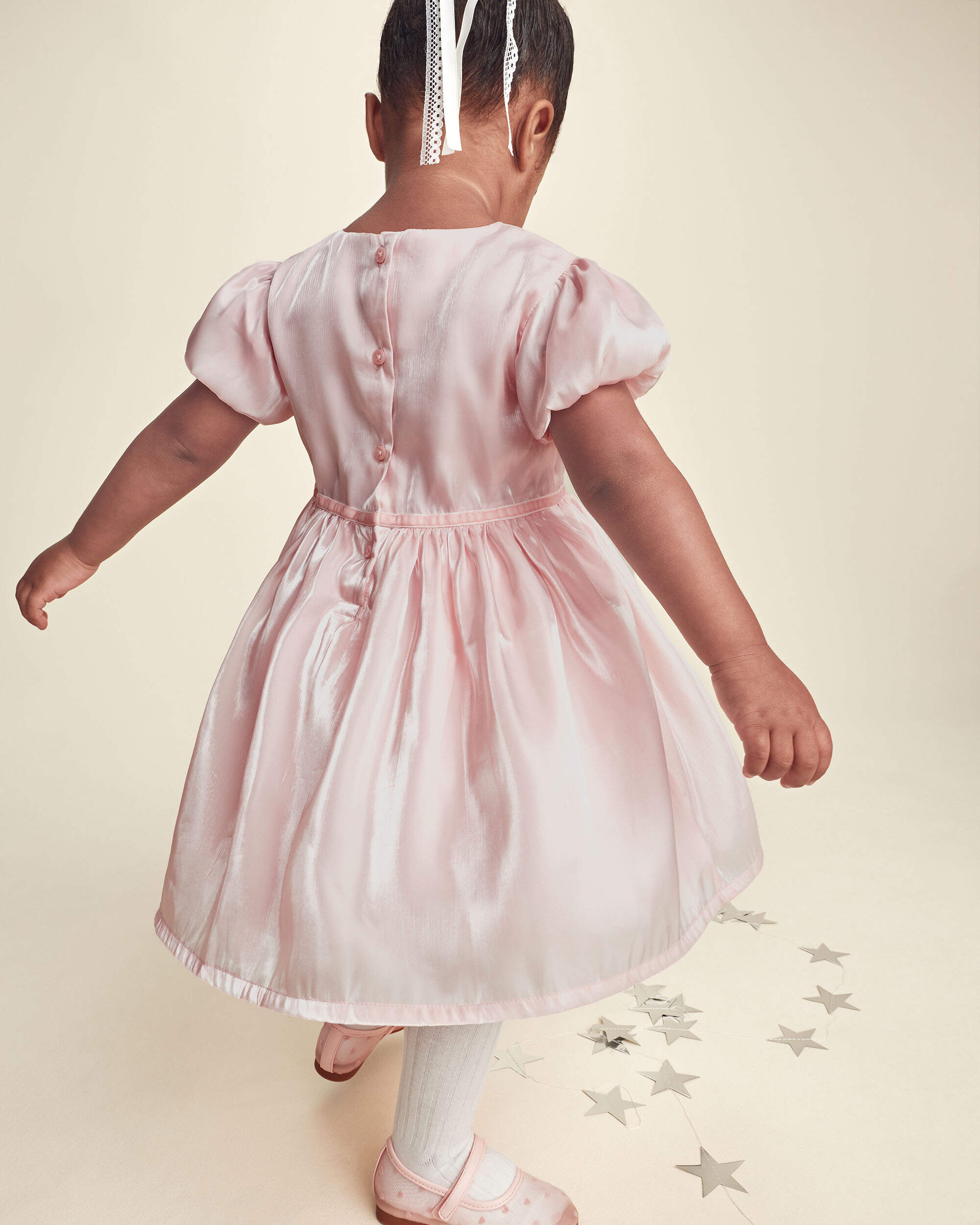 Toddler Girl Poplin Dress - Pink