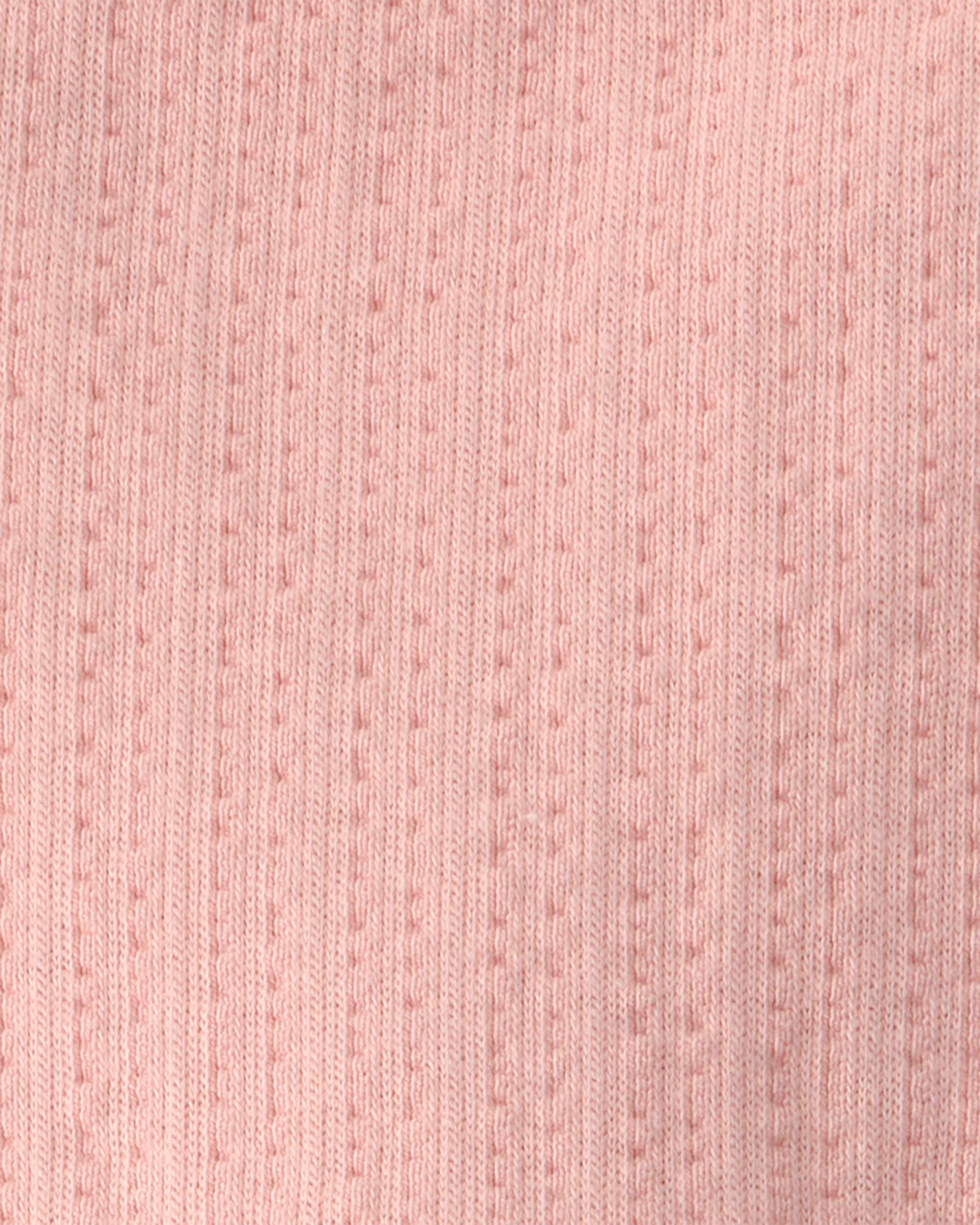 Baby Girl Solid Sleeveless Romper - Pink